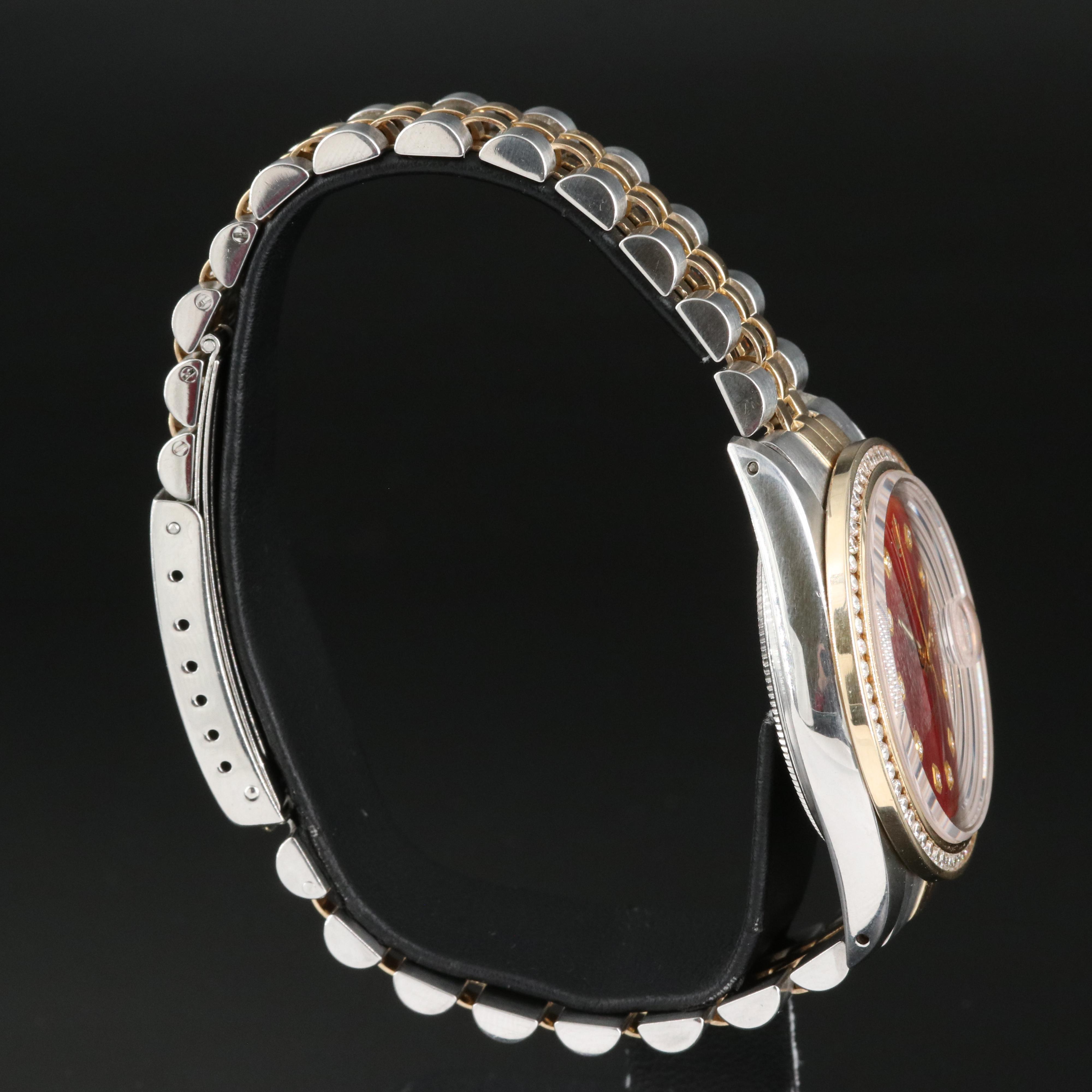 1983 Rolex Oyster Perpetual Datejust Custom Diamond Dial and Bezel Watch