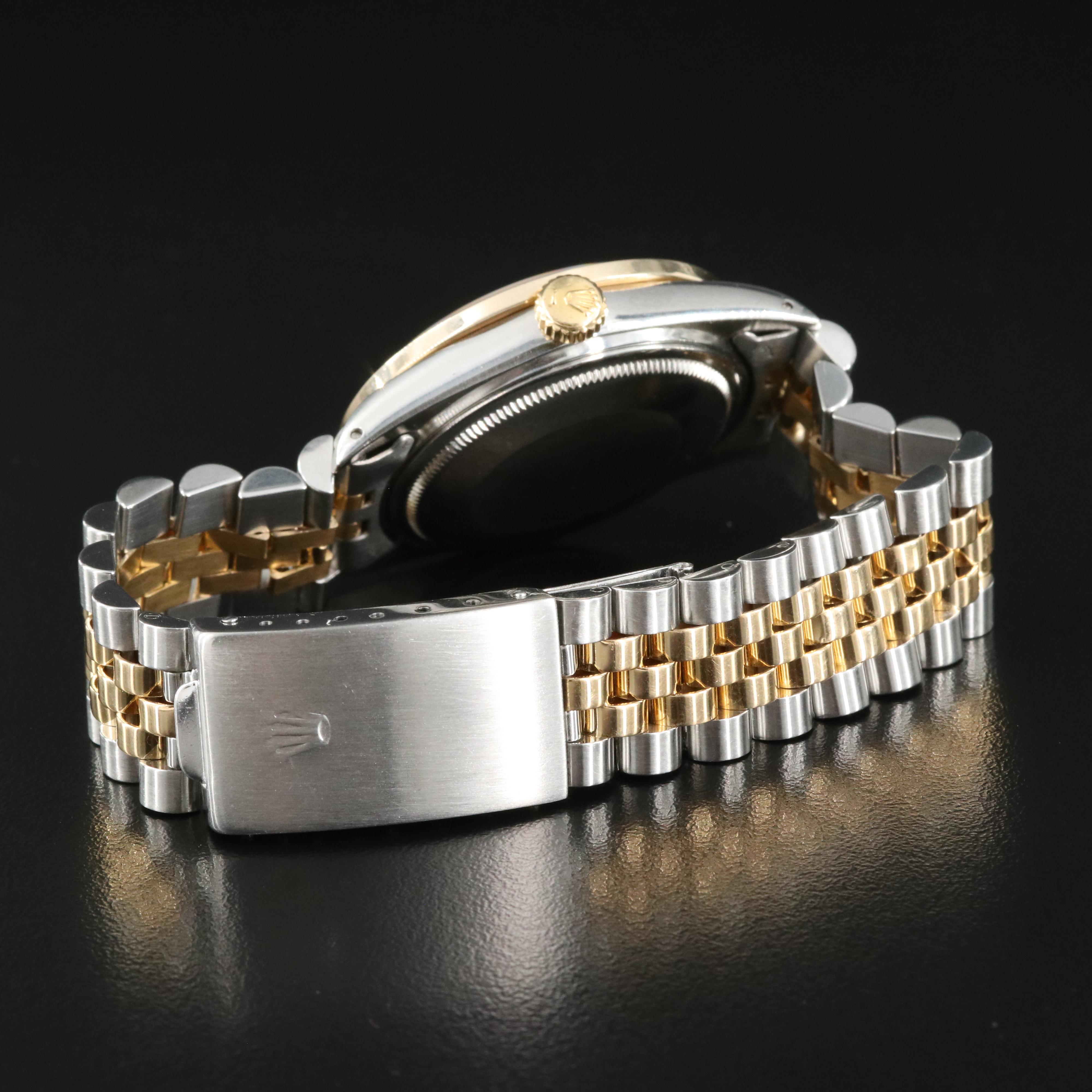 1983 Rolex Oyster Perpetual Datejust Custom Diamond Dial and Bezel Watch