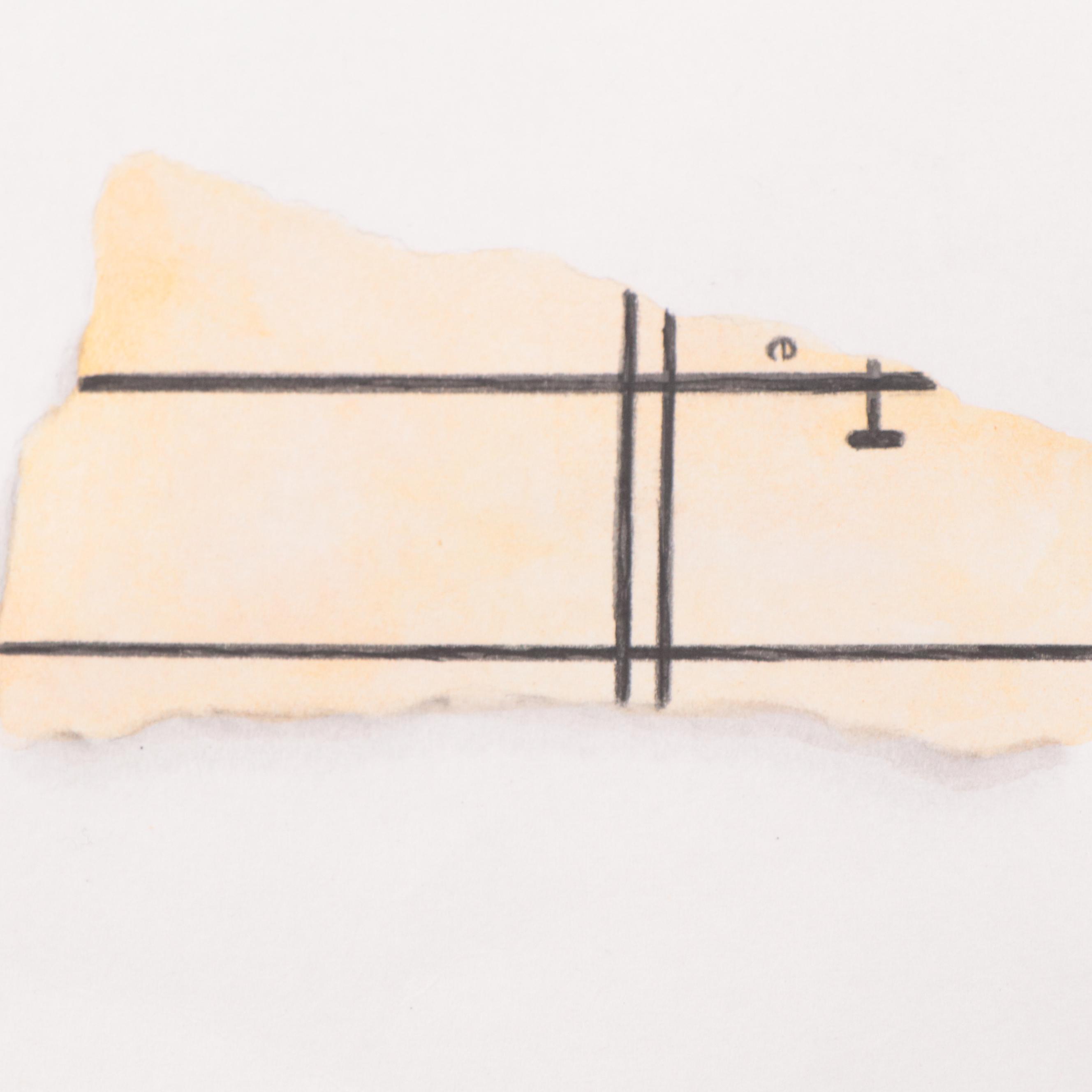 Cynthia Gregory Mixed Media Drawings of Paper Fragments