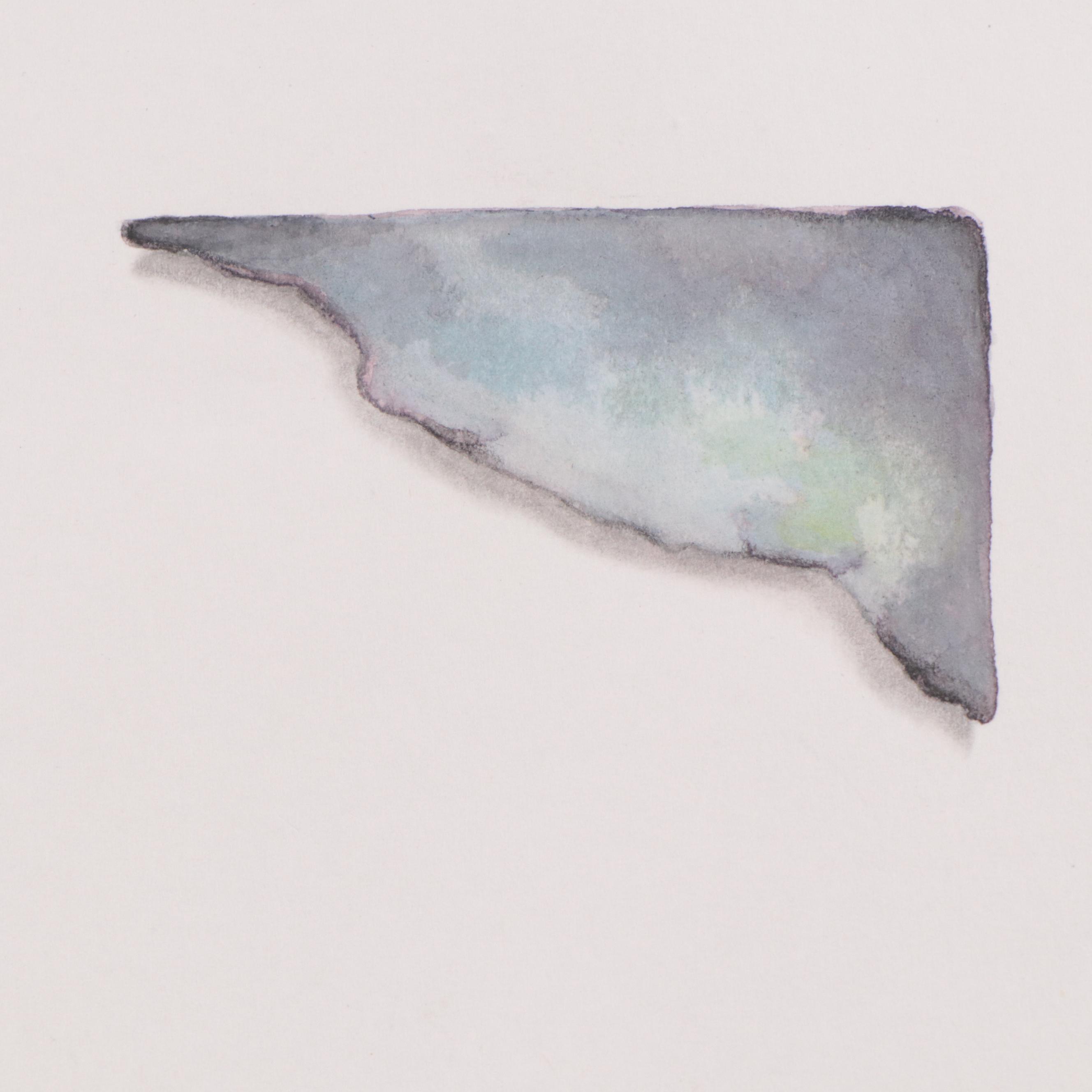Cynthia Gregory Watercolor Paintings of Paper Fragments