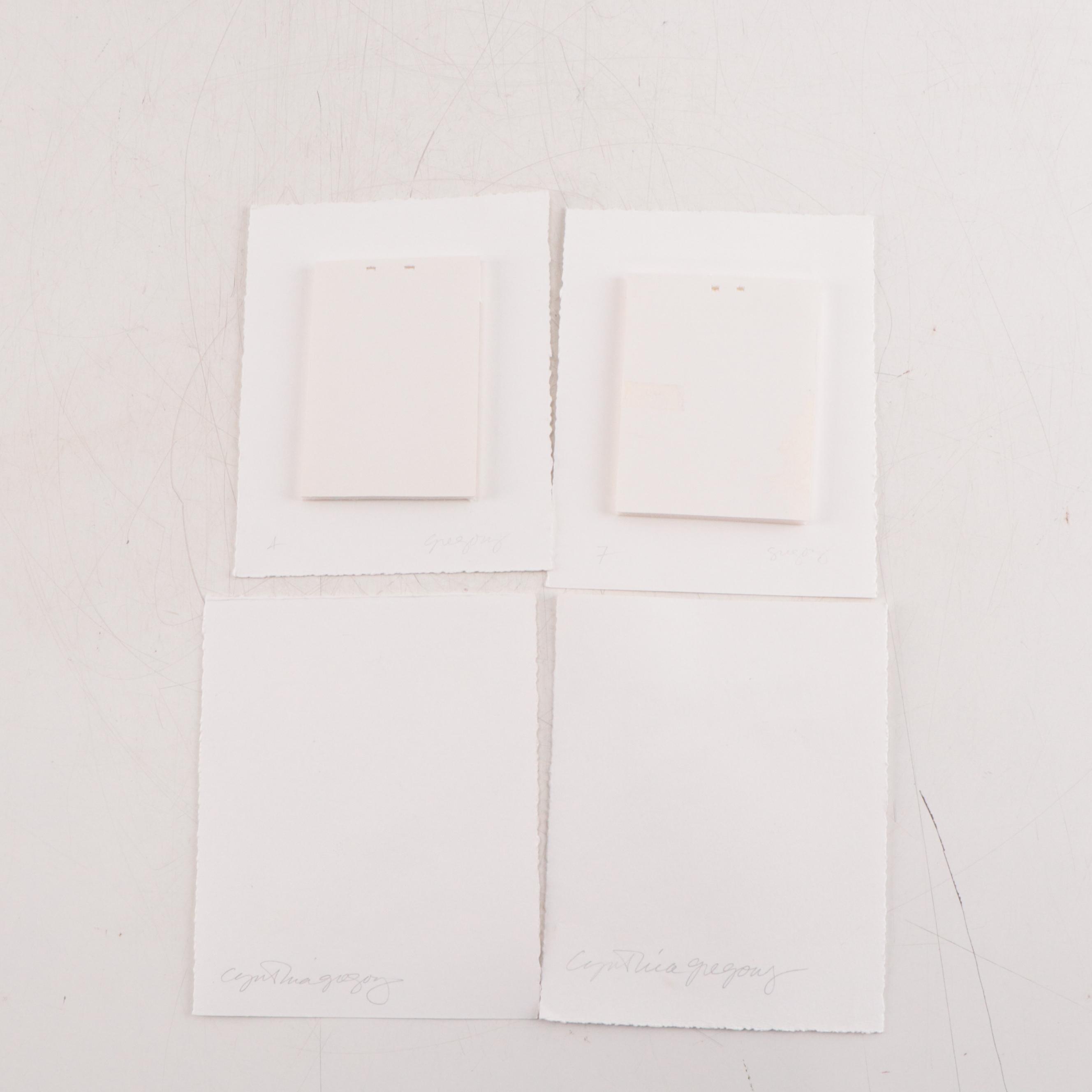 Cynthia Gregory Watercolor Paintings of Paper Fragments