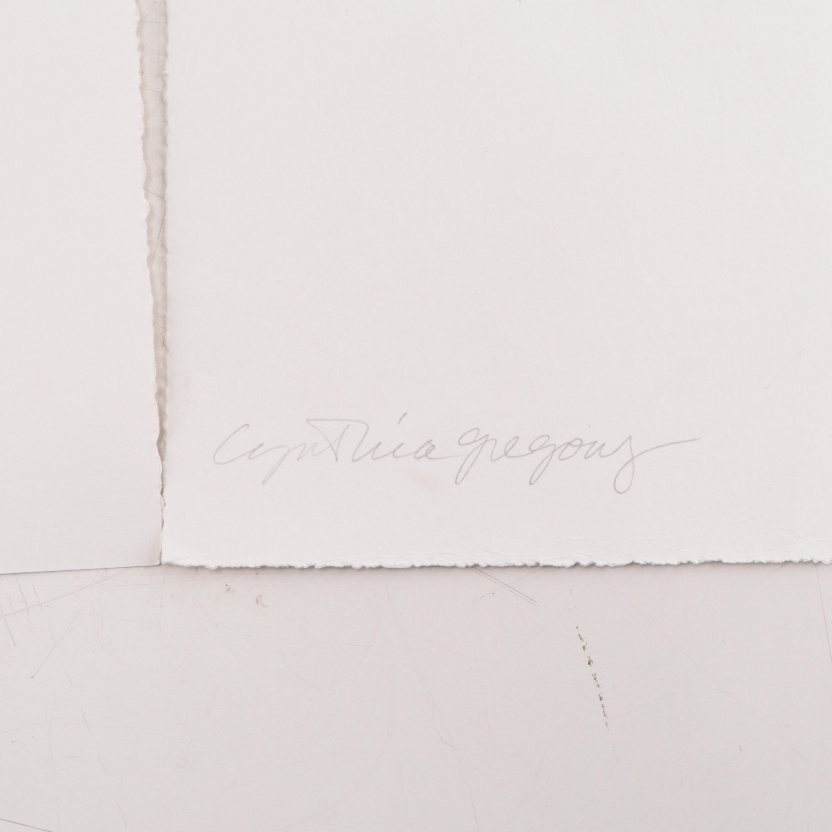 Cynthia Gregory Watercolor Paintings of Paper Fragments