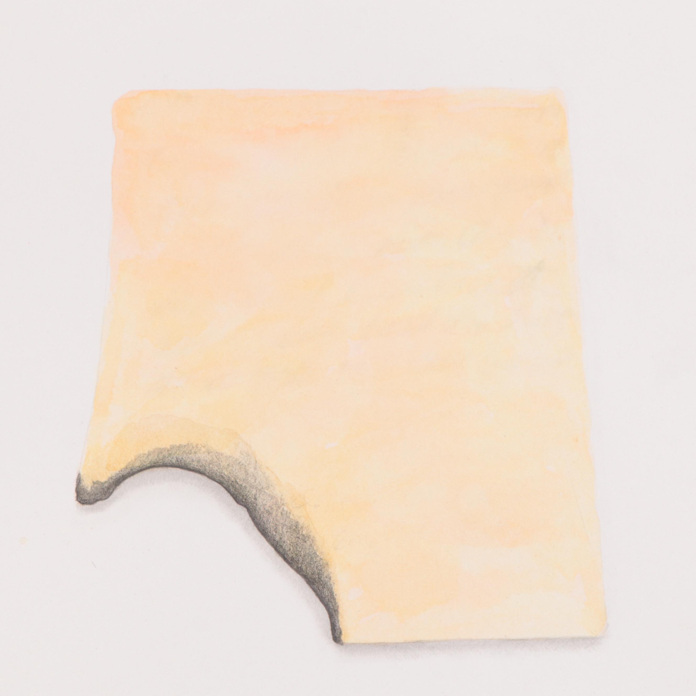 Cynthia Gregory Mixed Media Drawings of Paper Fragments