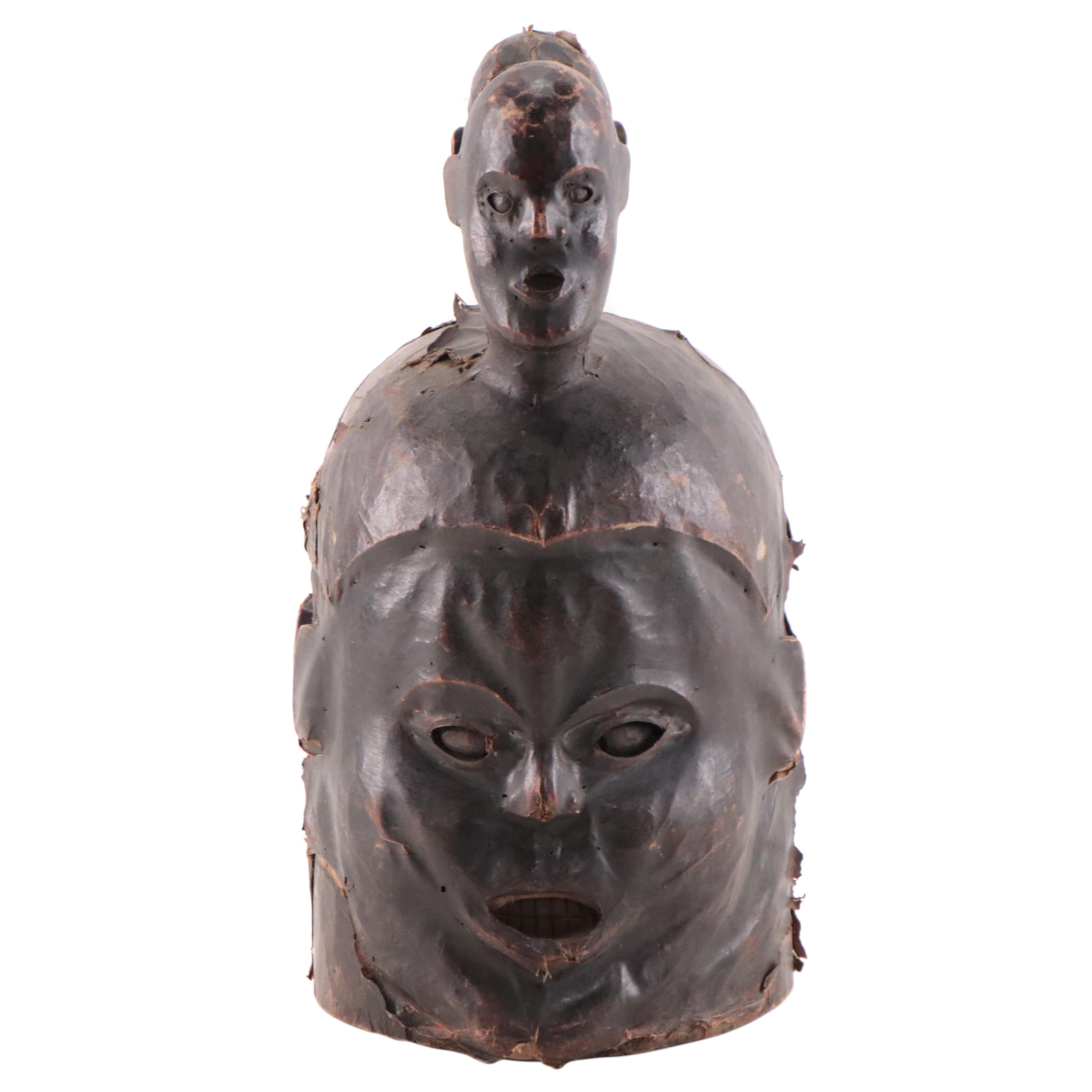 Ekoi Inspired Janus Skin Mask, West/Central Africa