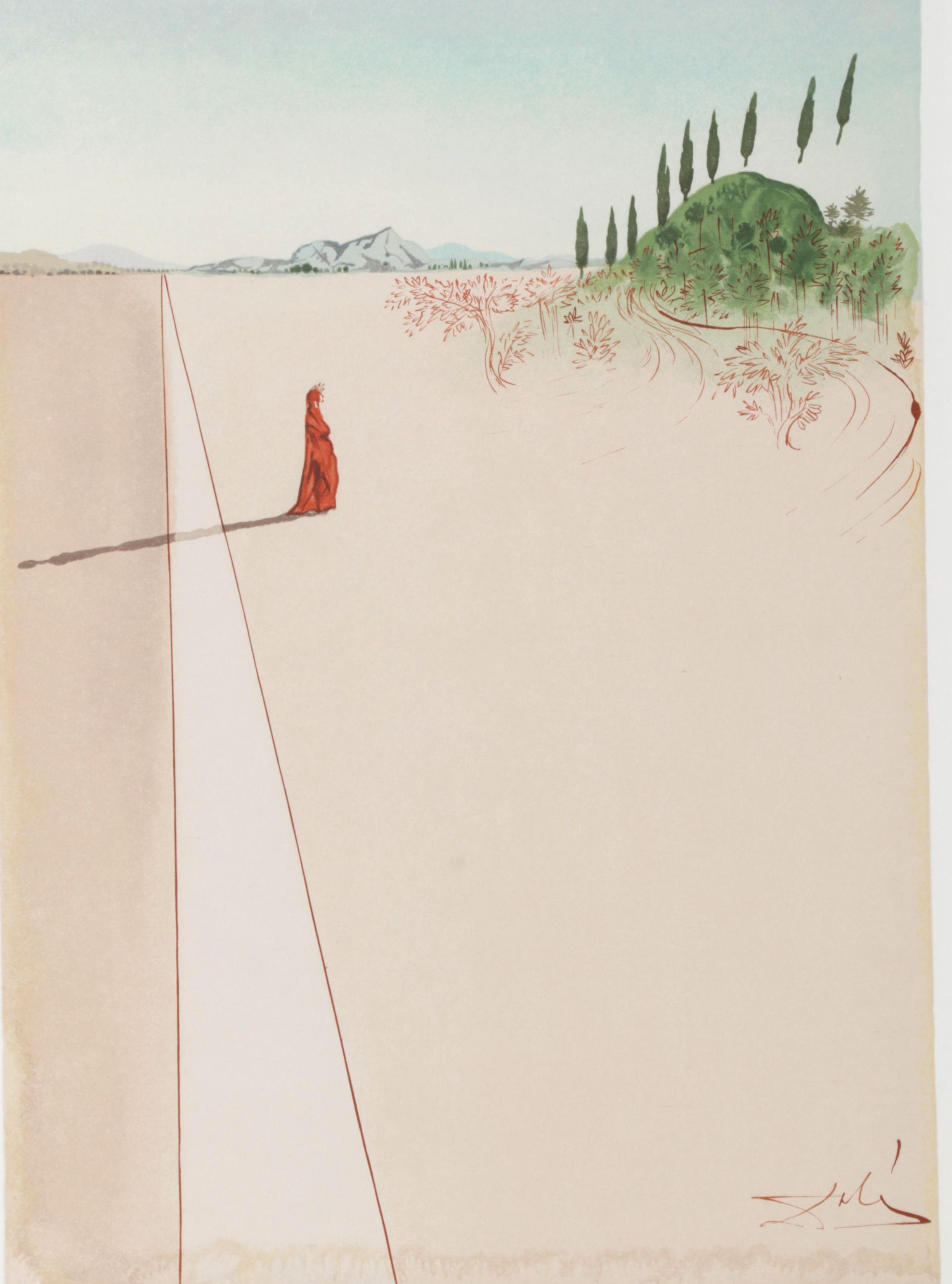 Salvador Dalí Wood Engraving "Départ pour le grand voyage"