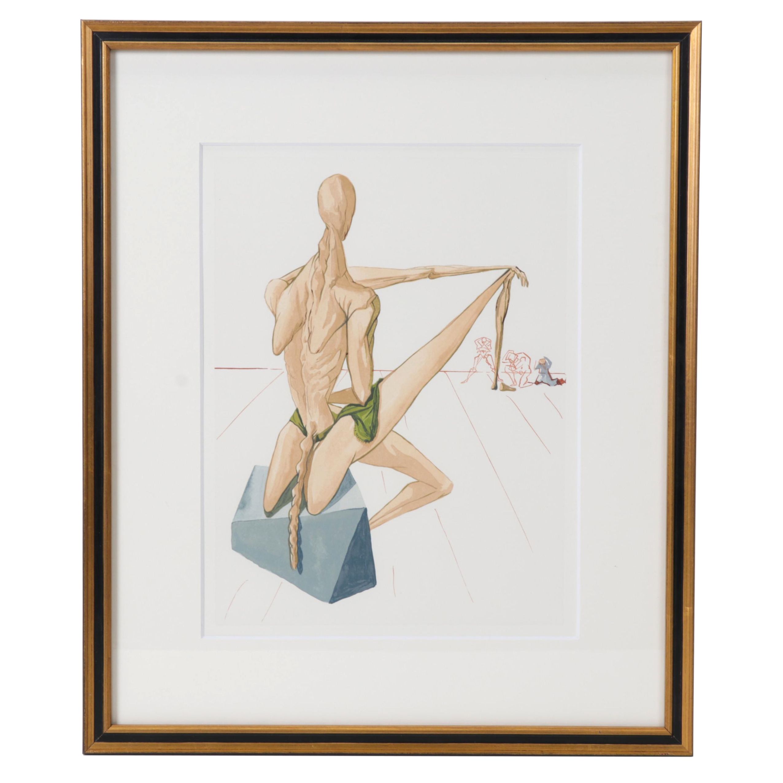 Salvador Dalí Wood Engraving "Minos"