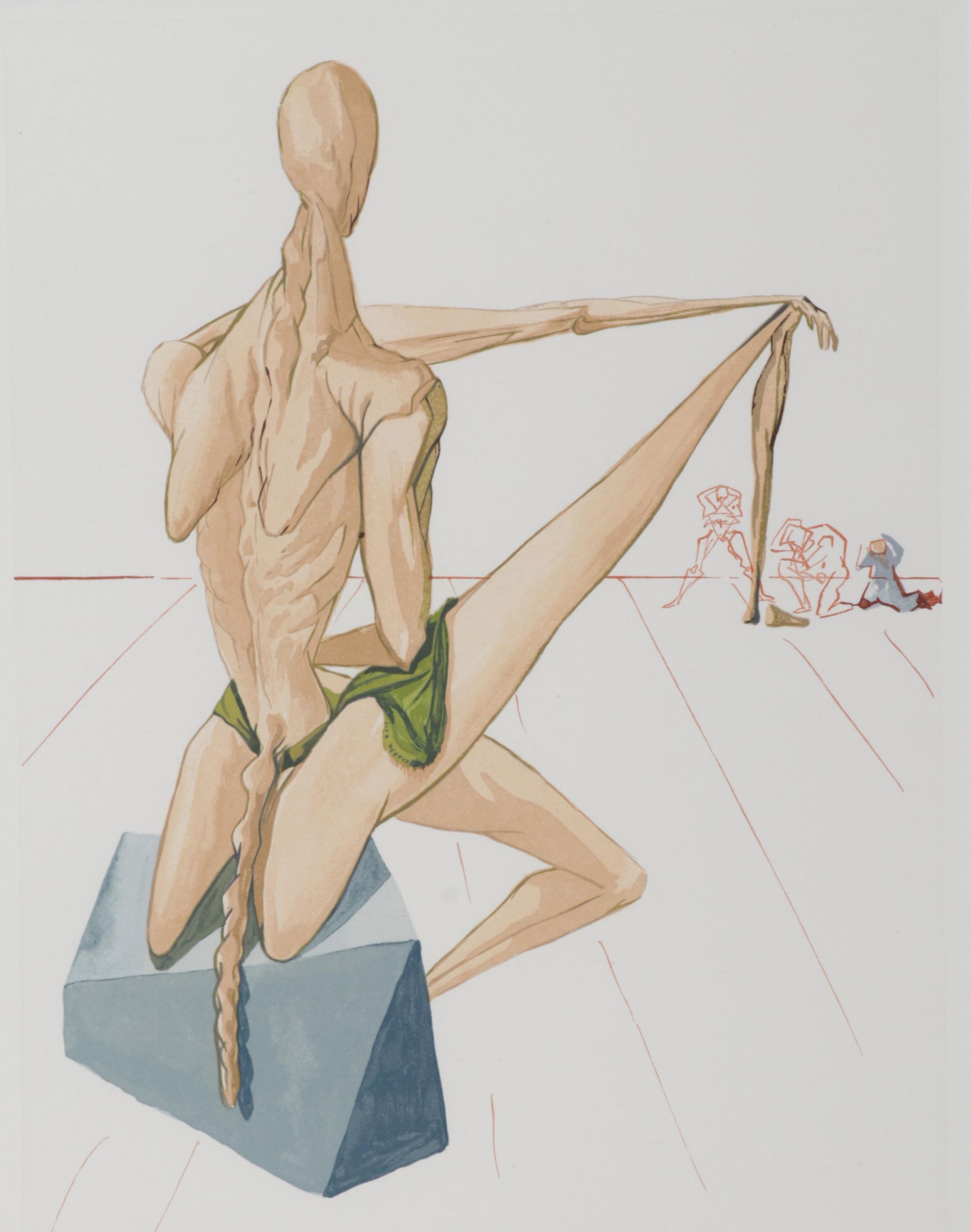 Salvador Dalí Wood Engraving "Minos"