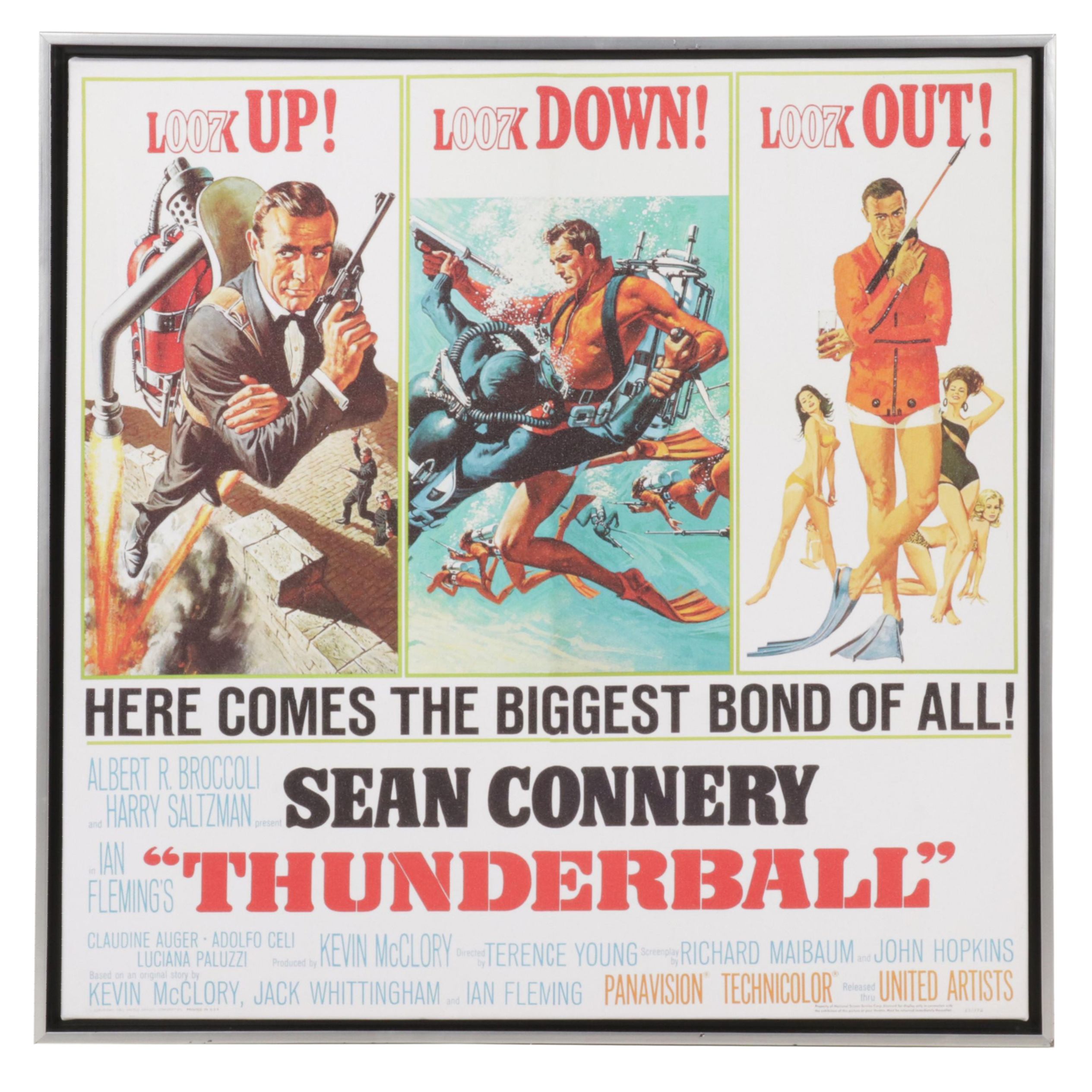 James Bond "Thunderball" Giclée on Canvas Poster, 21st Century