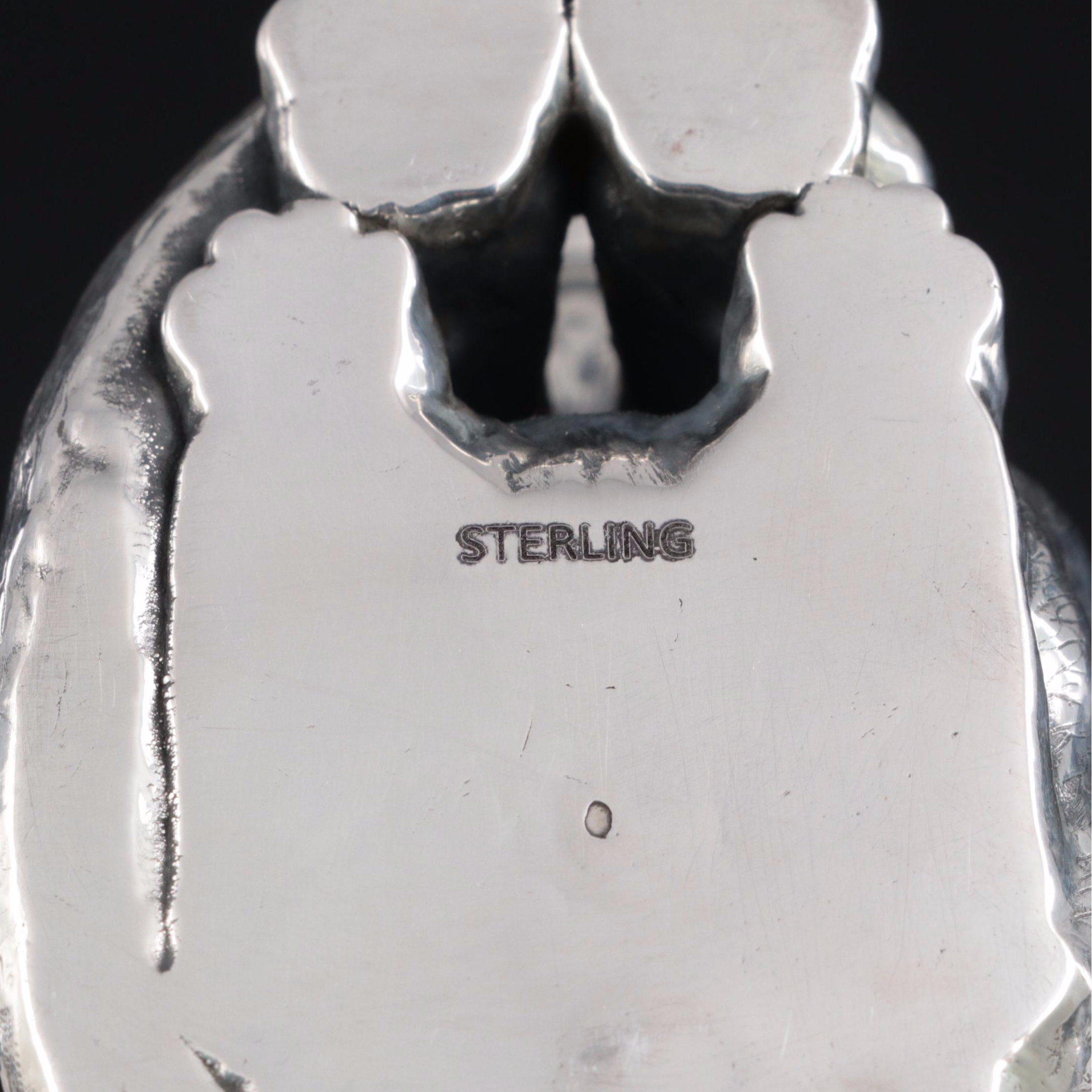 Sterling Silver Sitting Cat Figurine
