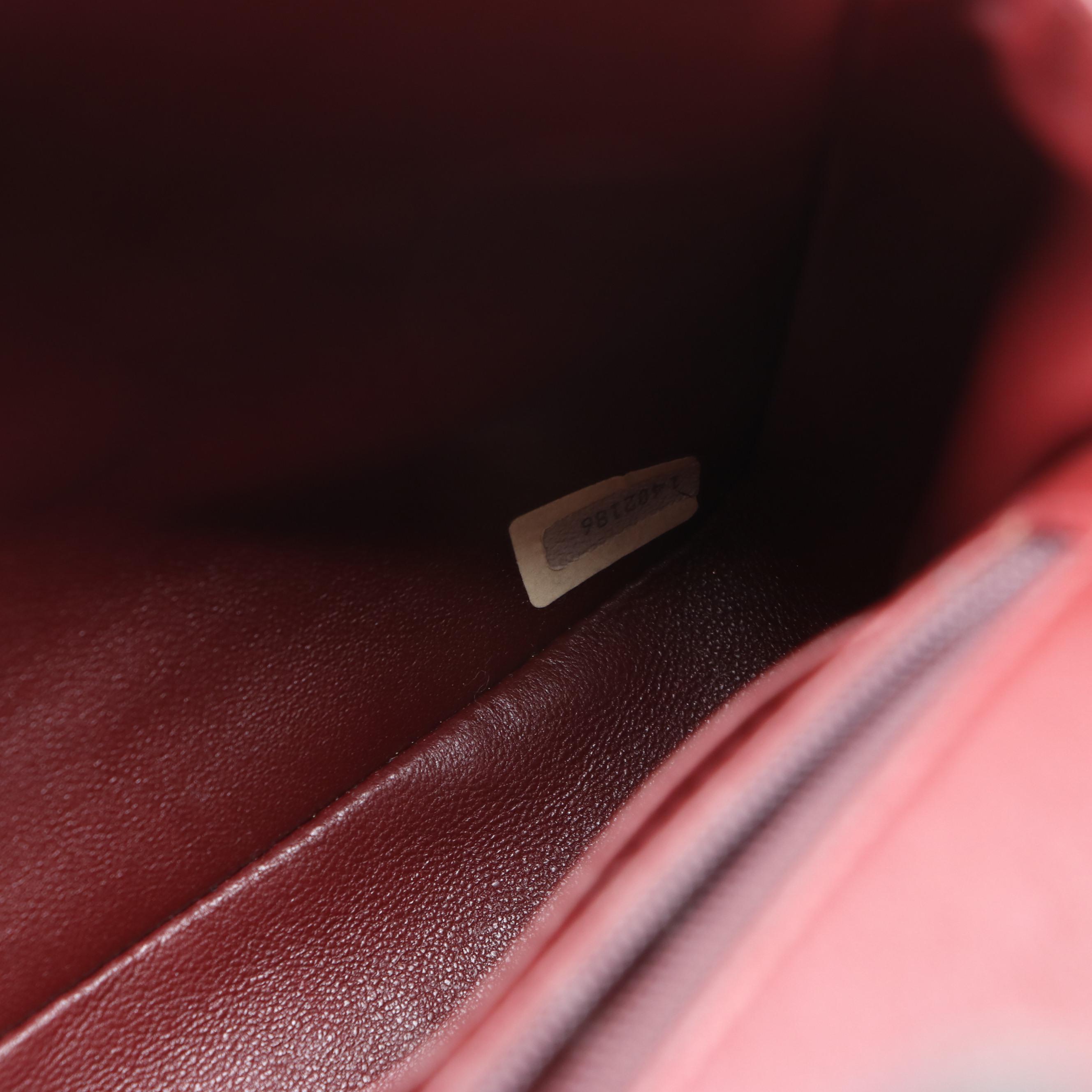 Chanel Quilted Leather Chain Flap Bag