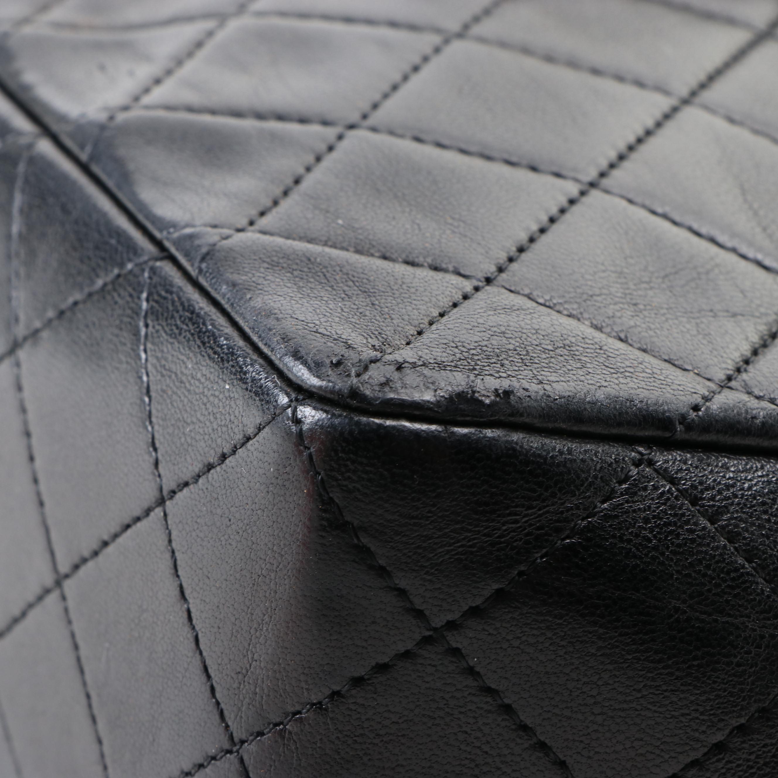 Chanel Quilted Leather Chain Flap Bag