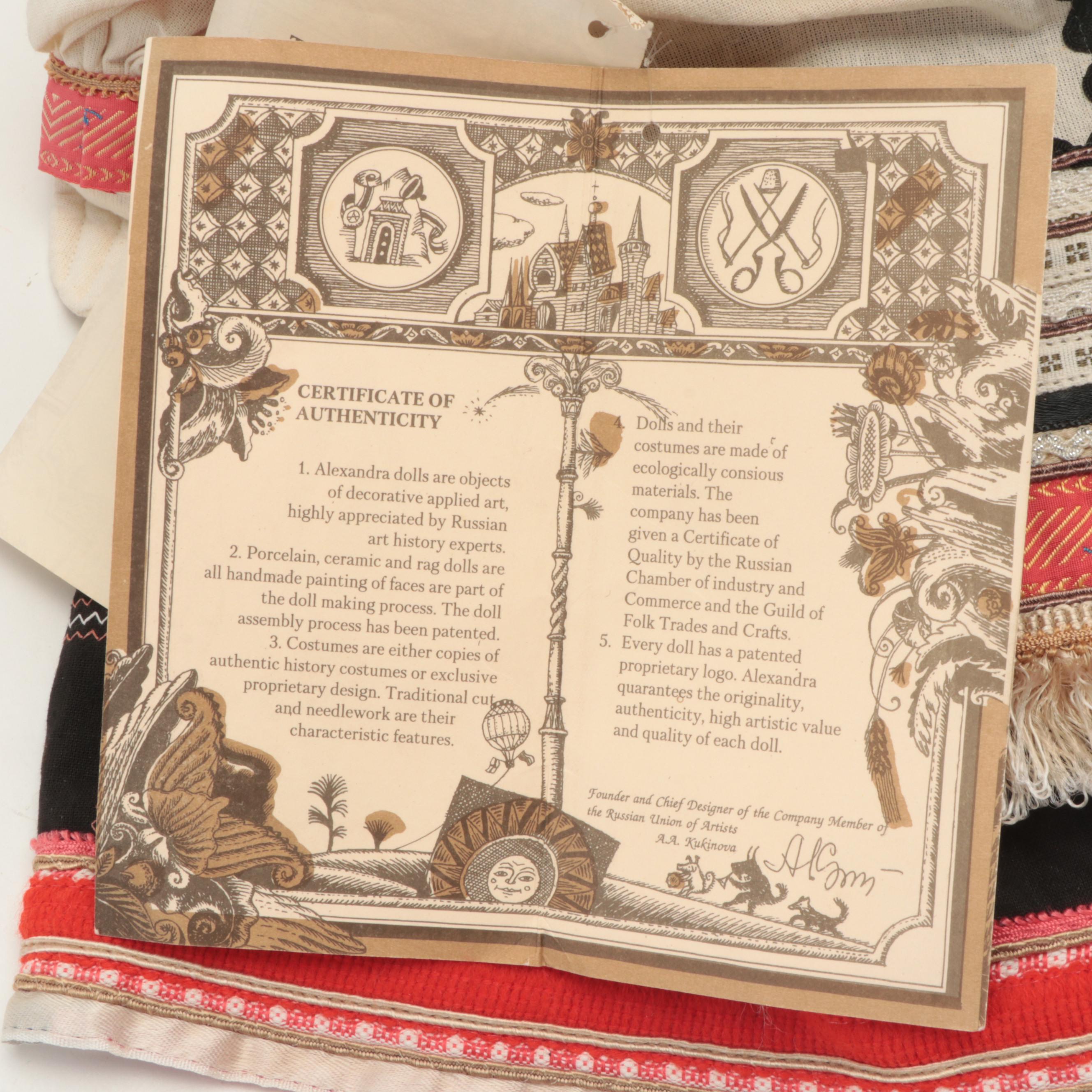 Alexandra Russian Traditional Costume "Darya" Doll