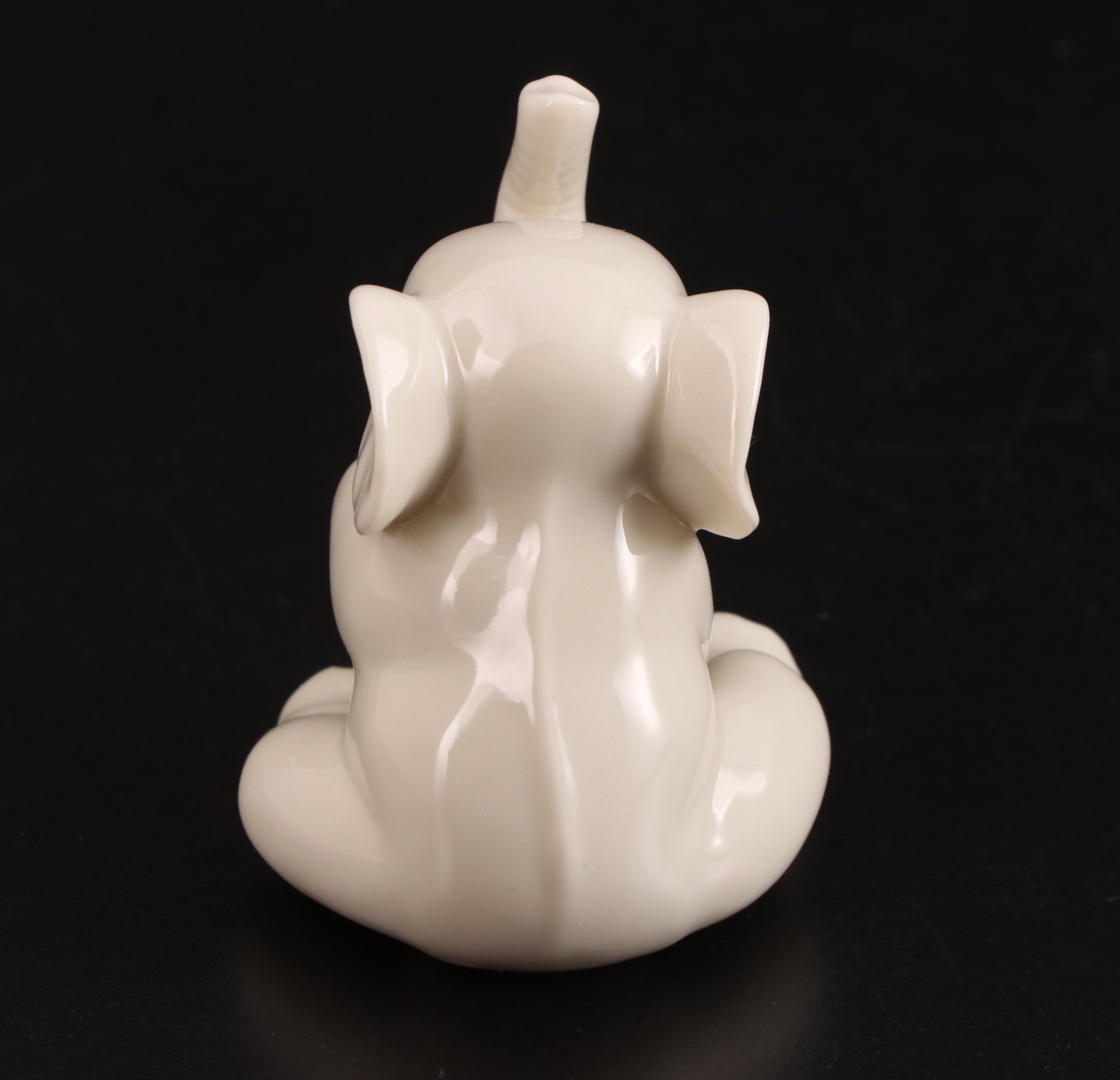 Lenox Seated Elephant Porcelain Figurine