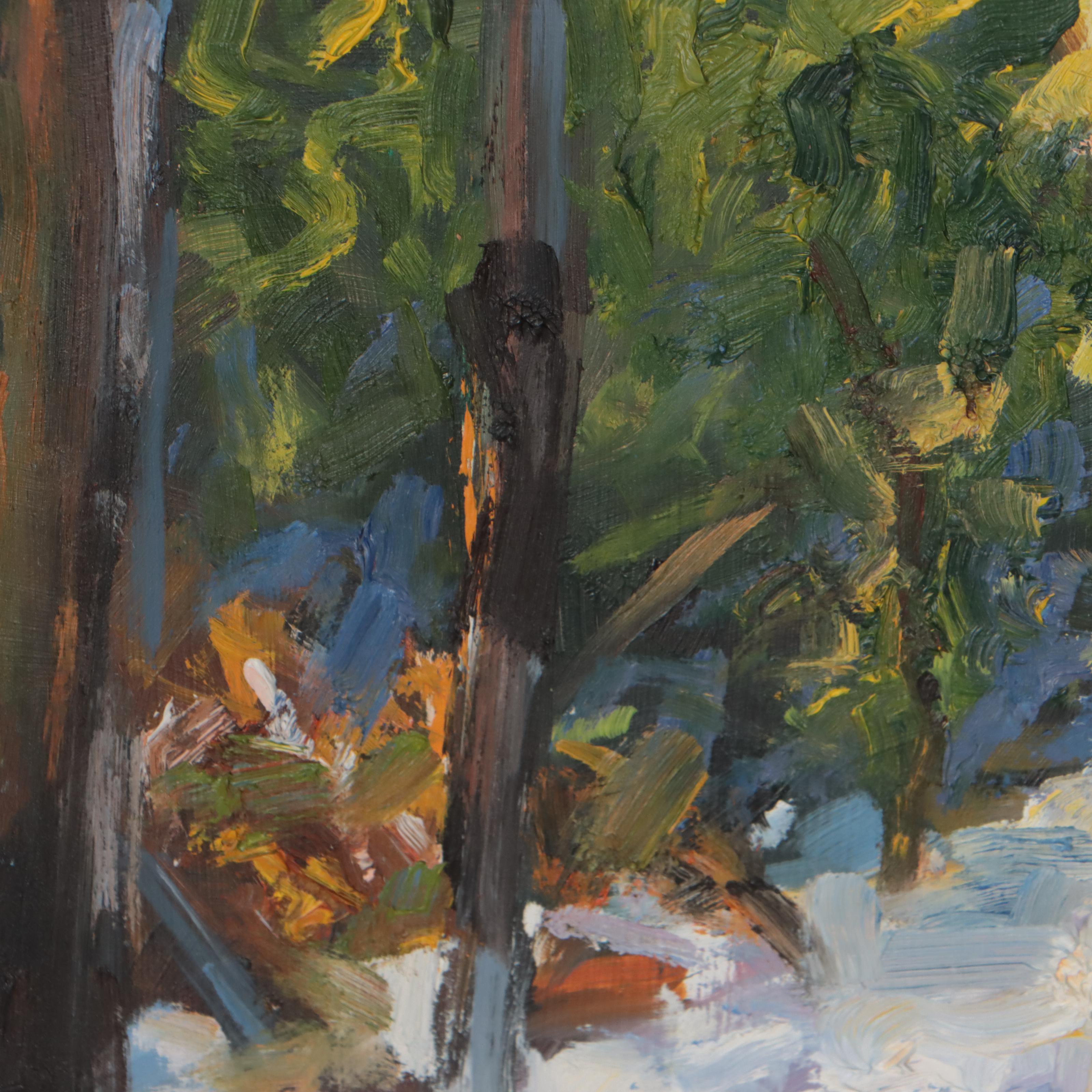 Stephen Hedgepeth Oil Painting "First Snow," 21st Century