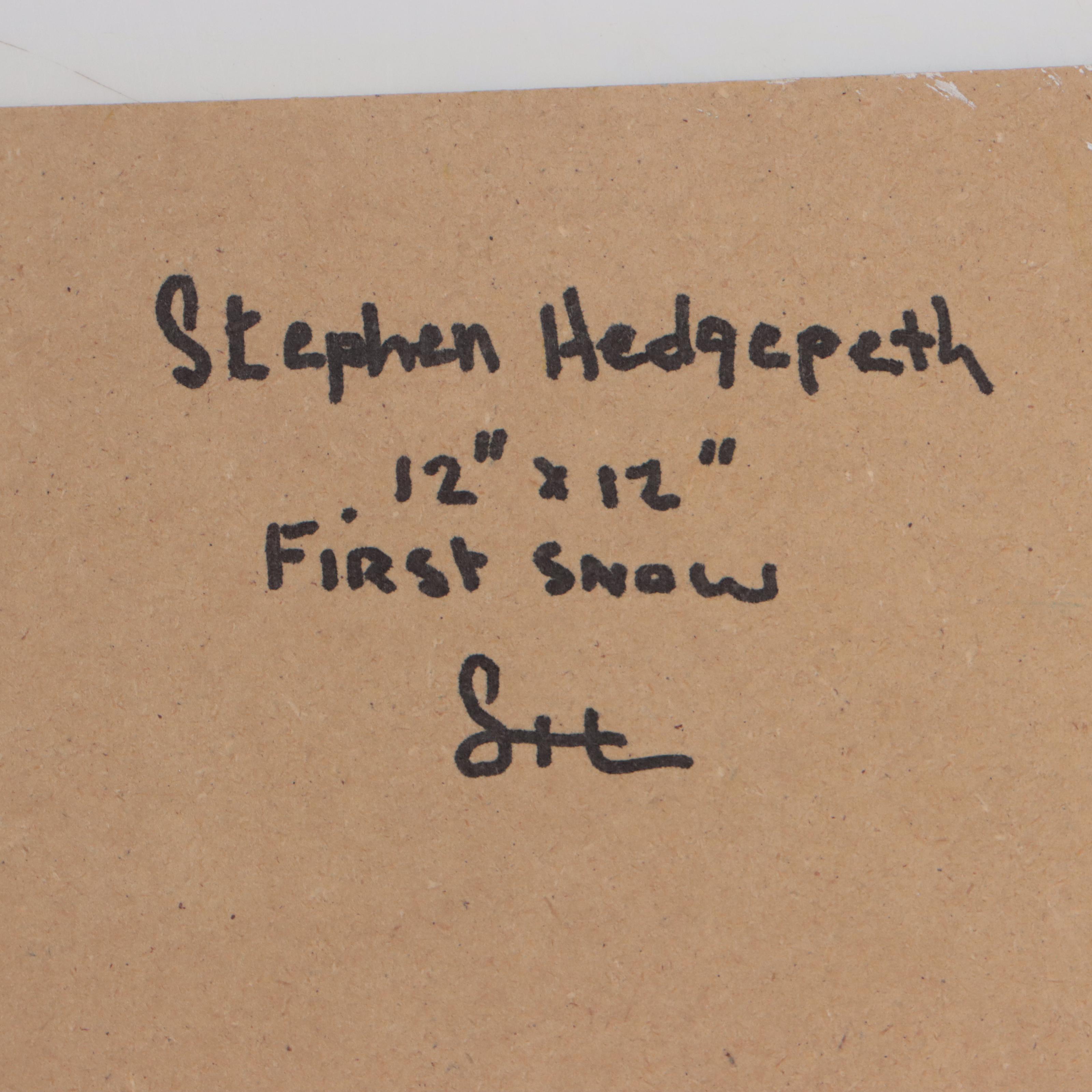Stephen Hedgepeth Oil Painting "First Snow," 21st Century
