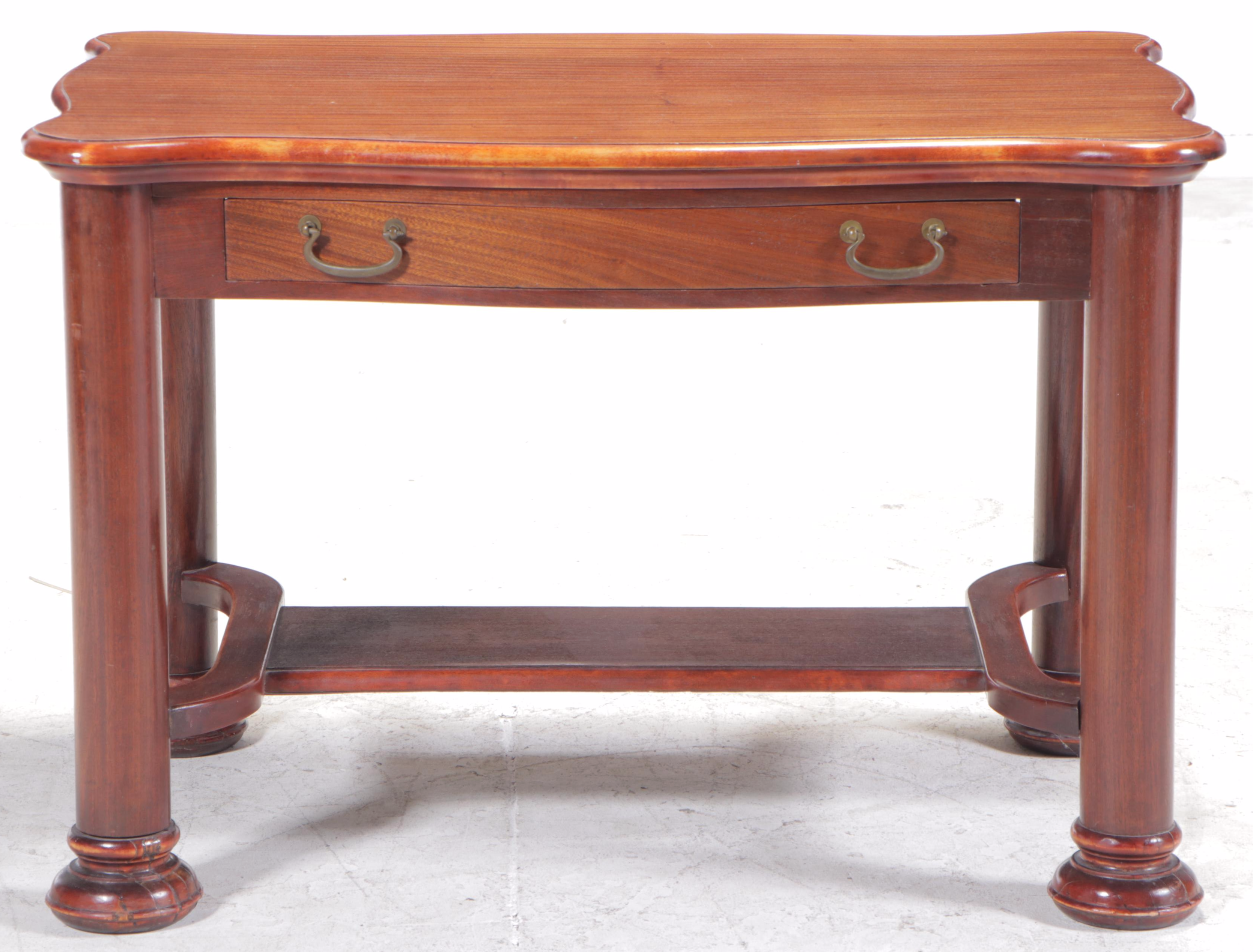 American Empire Revival Mahogany Library Table, Early 20th Century
