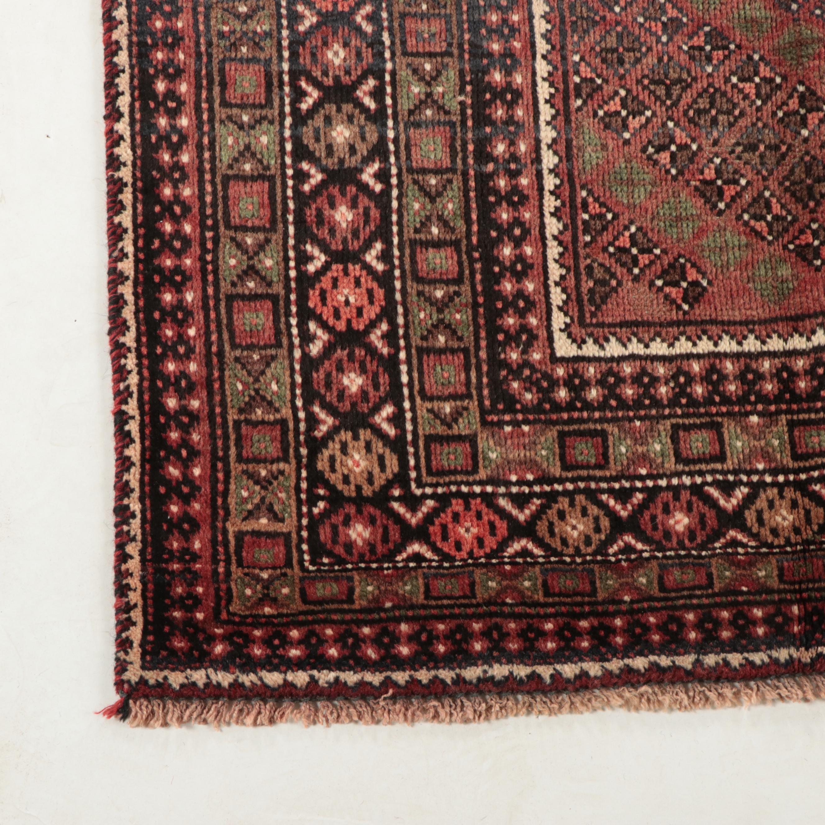 3'5 x 9'7 Hand-Knotted Persian Kurdish Long Rug
