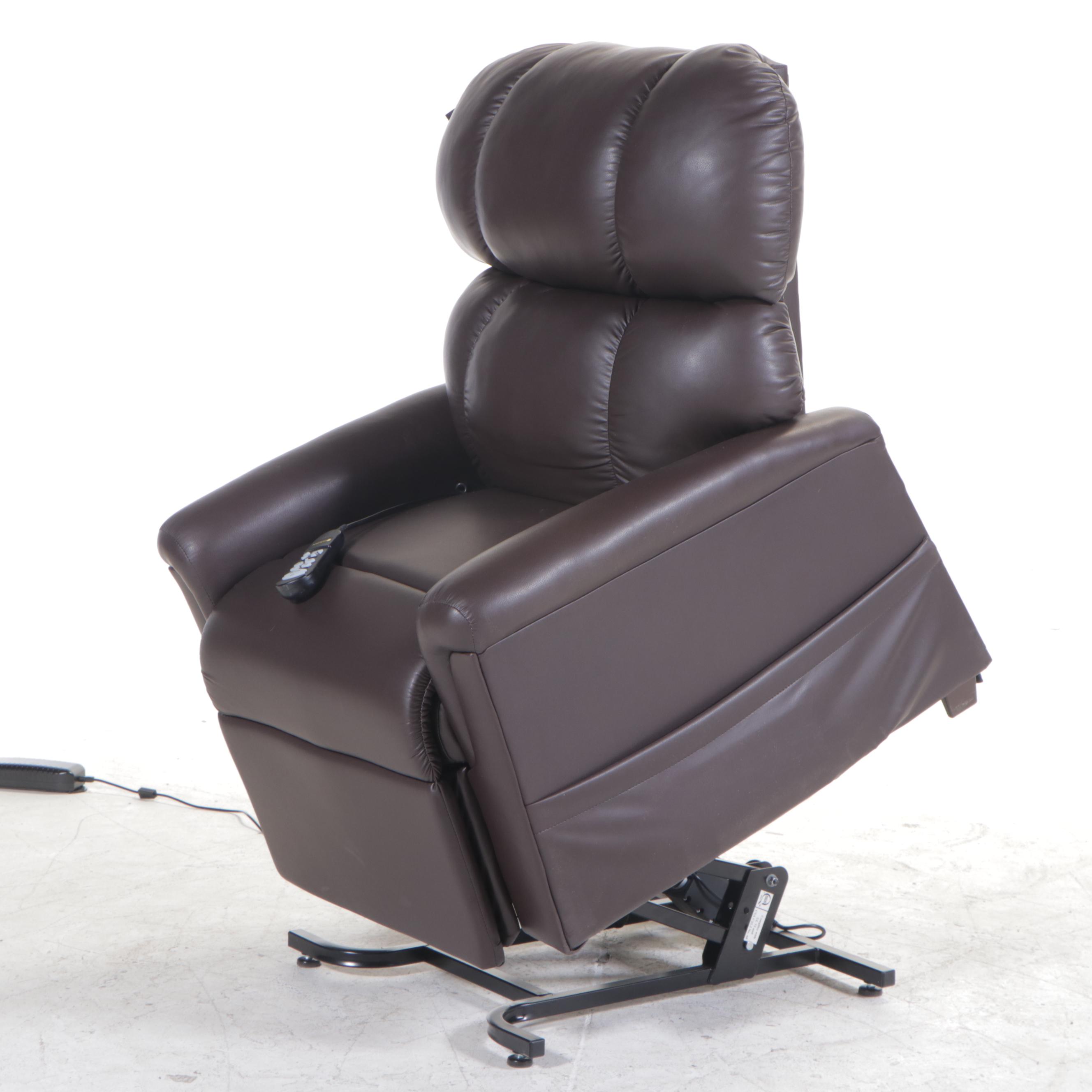 Golden Power Lift Electric Recliner Lounge Chair in Vinyl