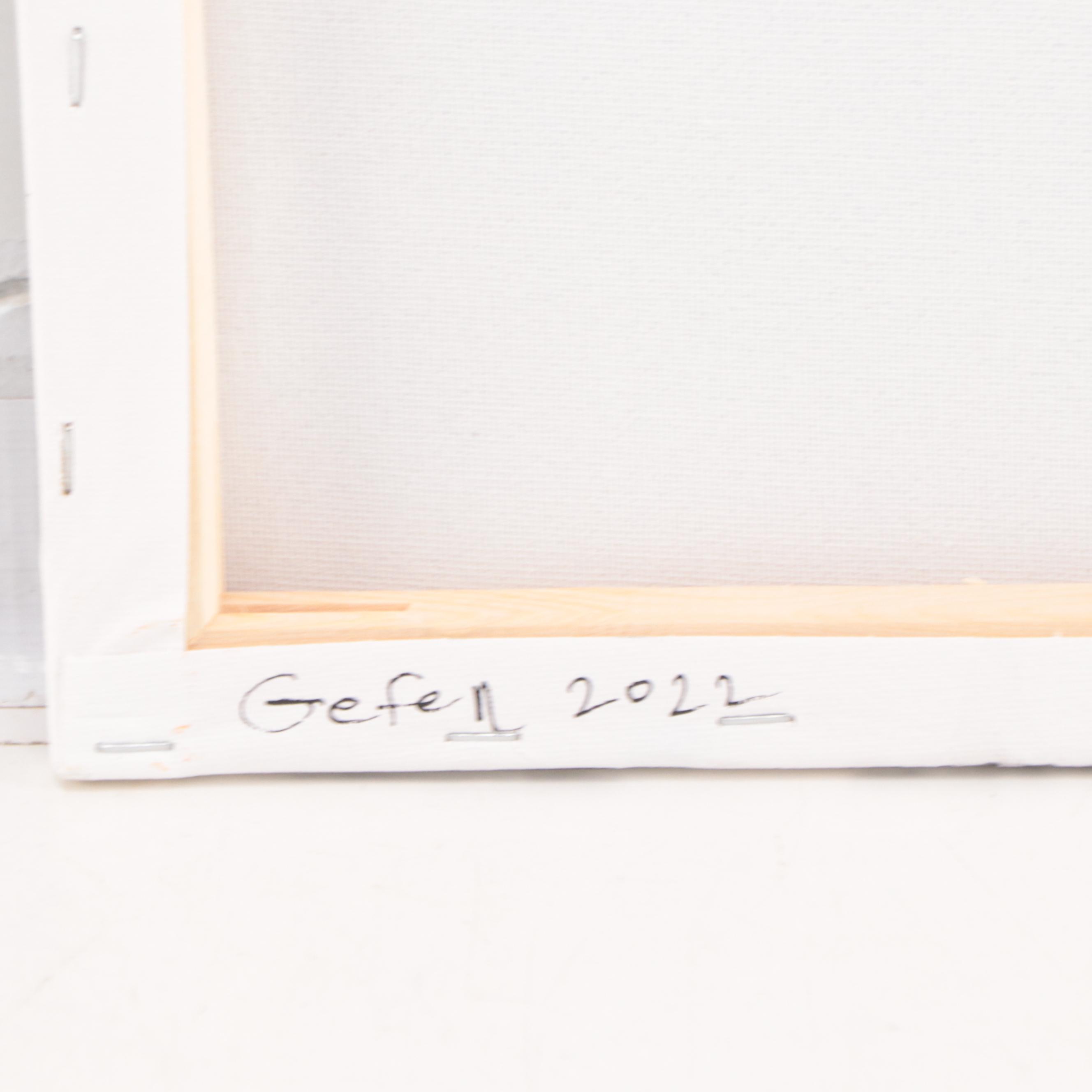 Saul Gefen Abstract Acrylic Painting, 2022