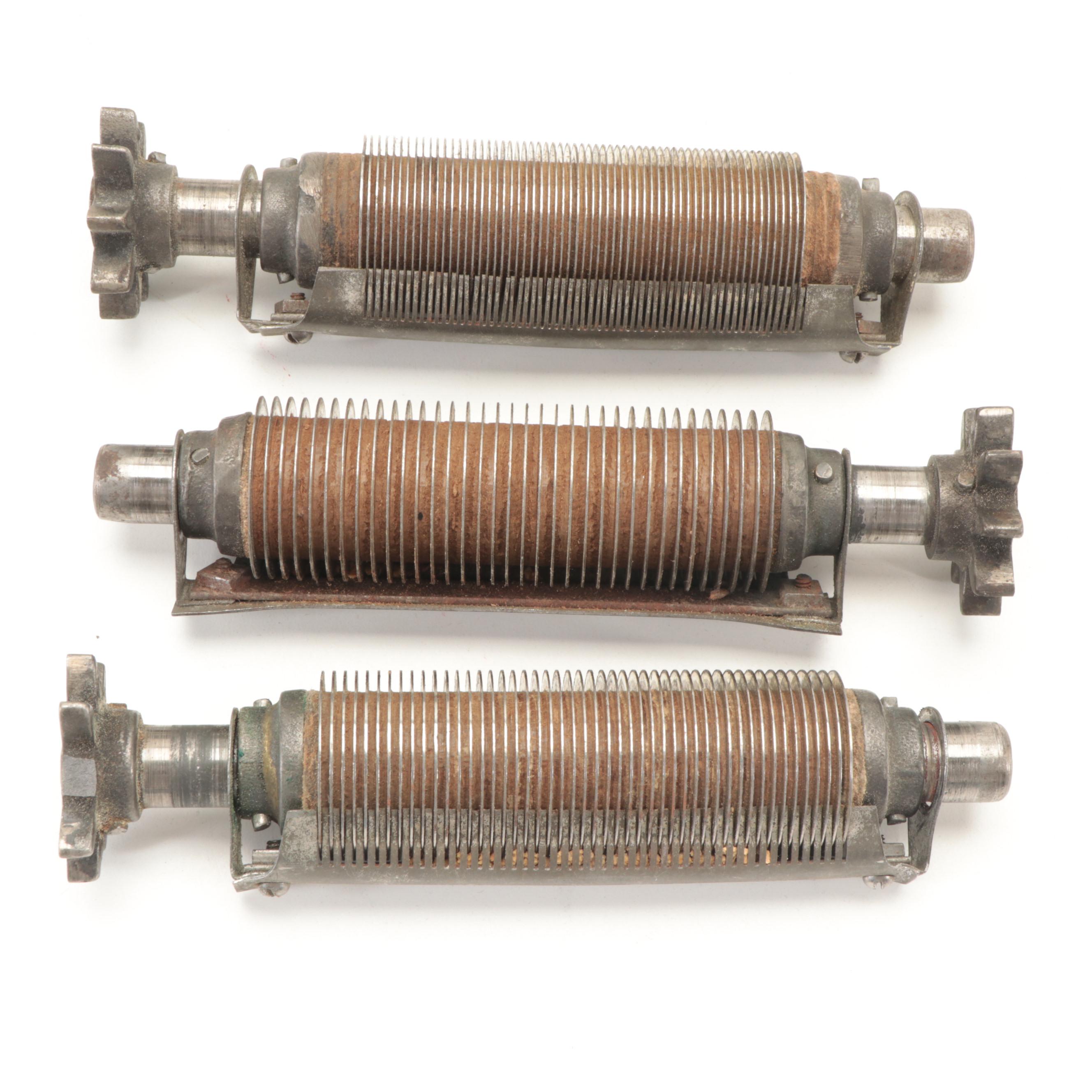 Vitantonio Cast Iron Hand Operated Pasta Machine with Attachments, Early 20th C.