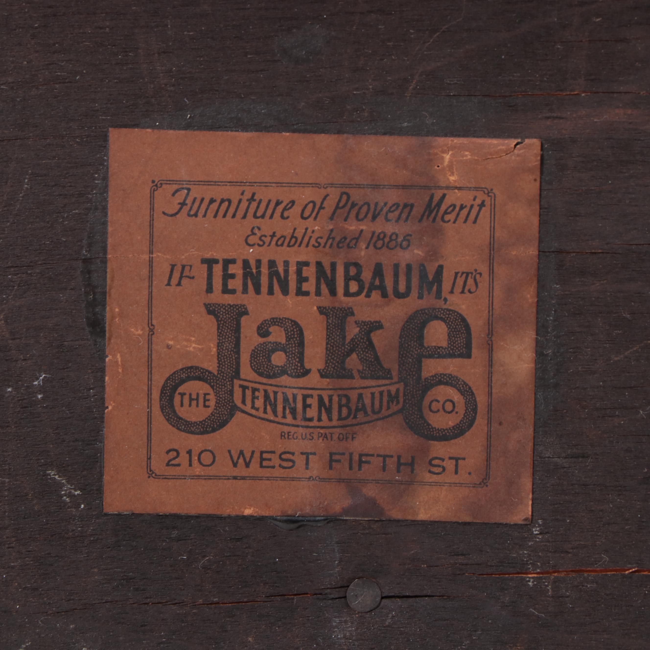 Jake Tennenbaum Co. Jacobean Revival Carved Oak Low Chest, Early 20th Century