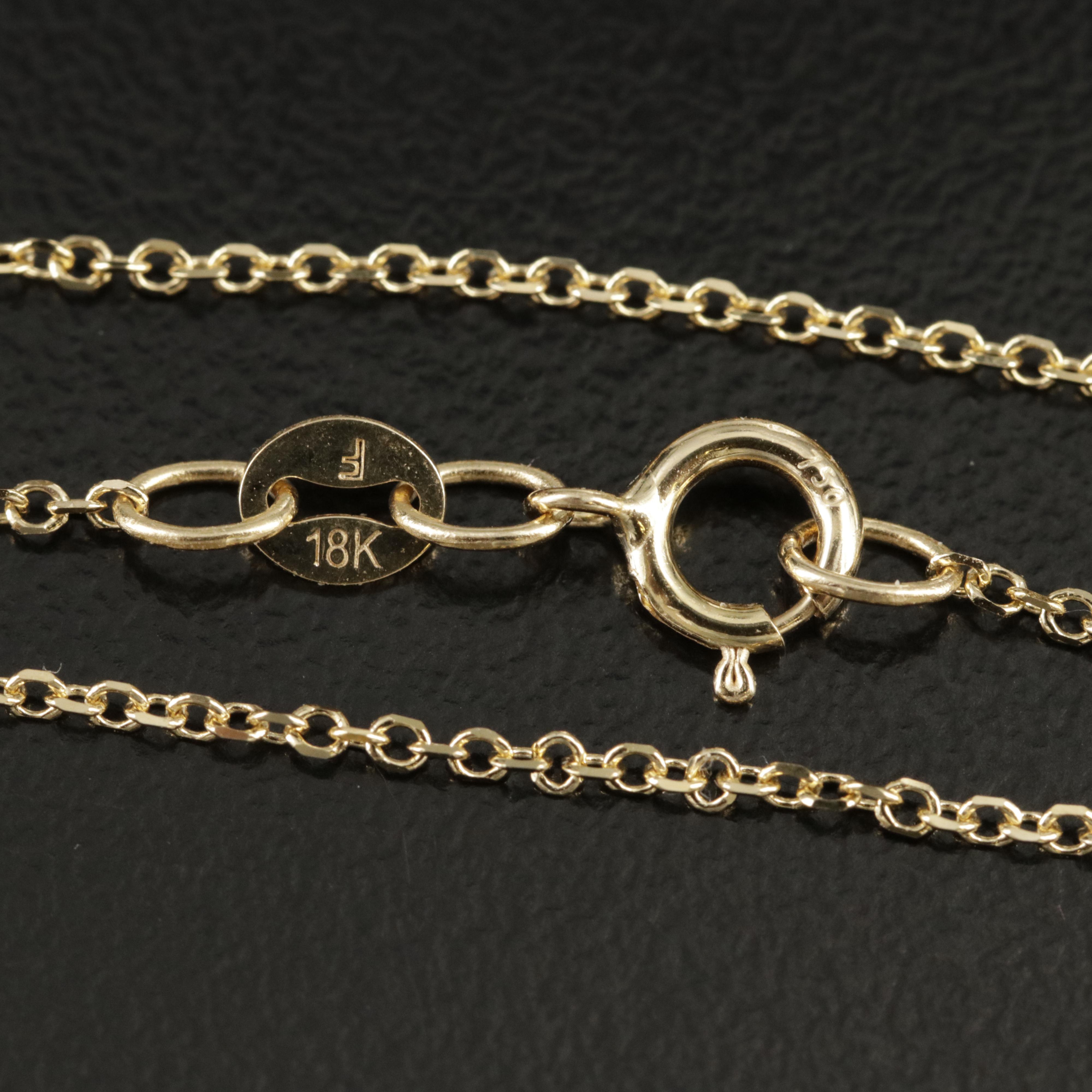 Chromia Jewelry 18K Malachite and Diamond Enhancer Cross Necklace