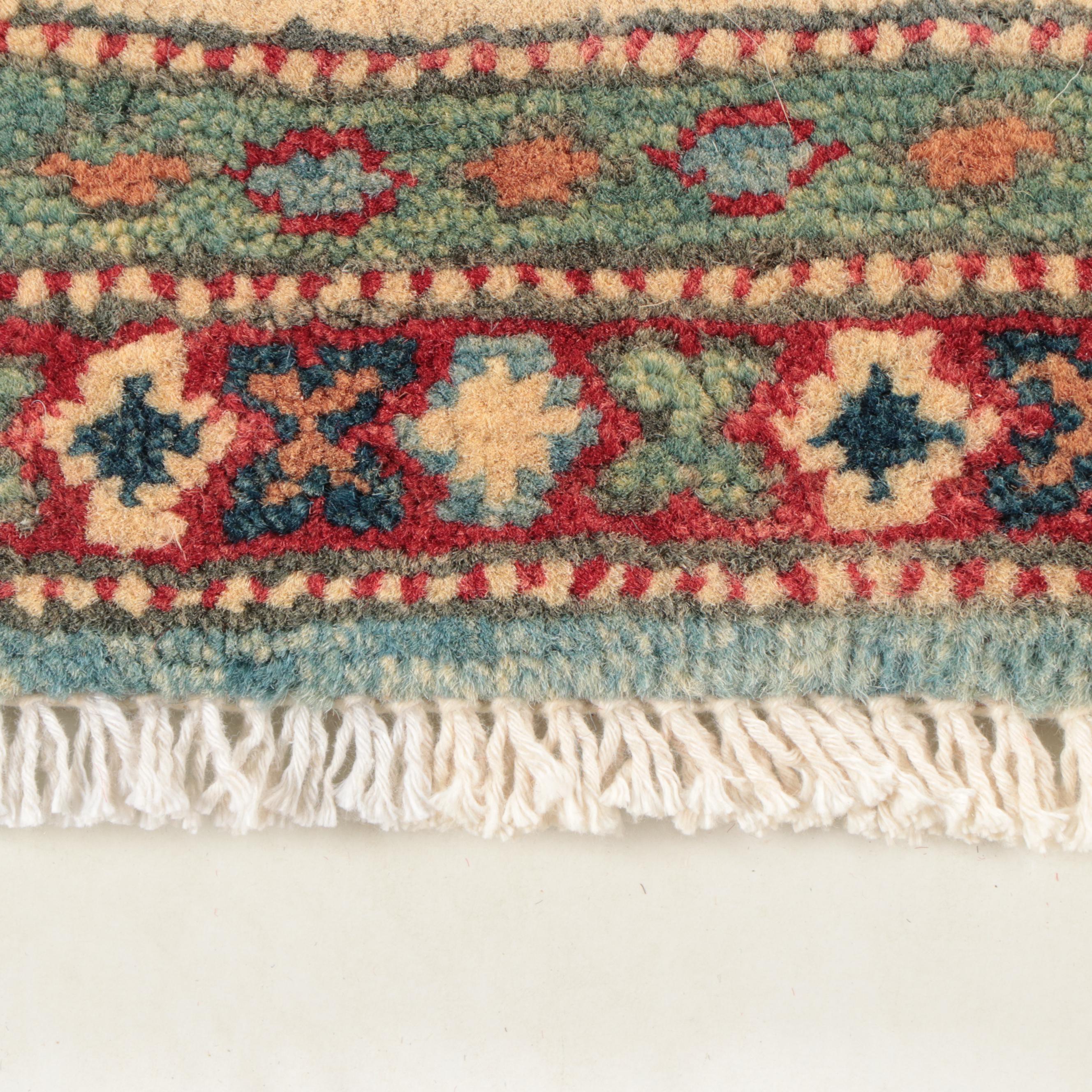 2'6 x 3'9 Hand-Knotted Pakistani Kazak Style Accent Rug