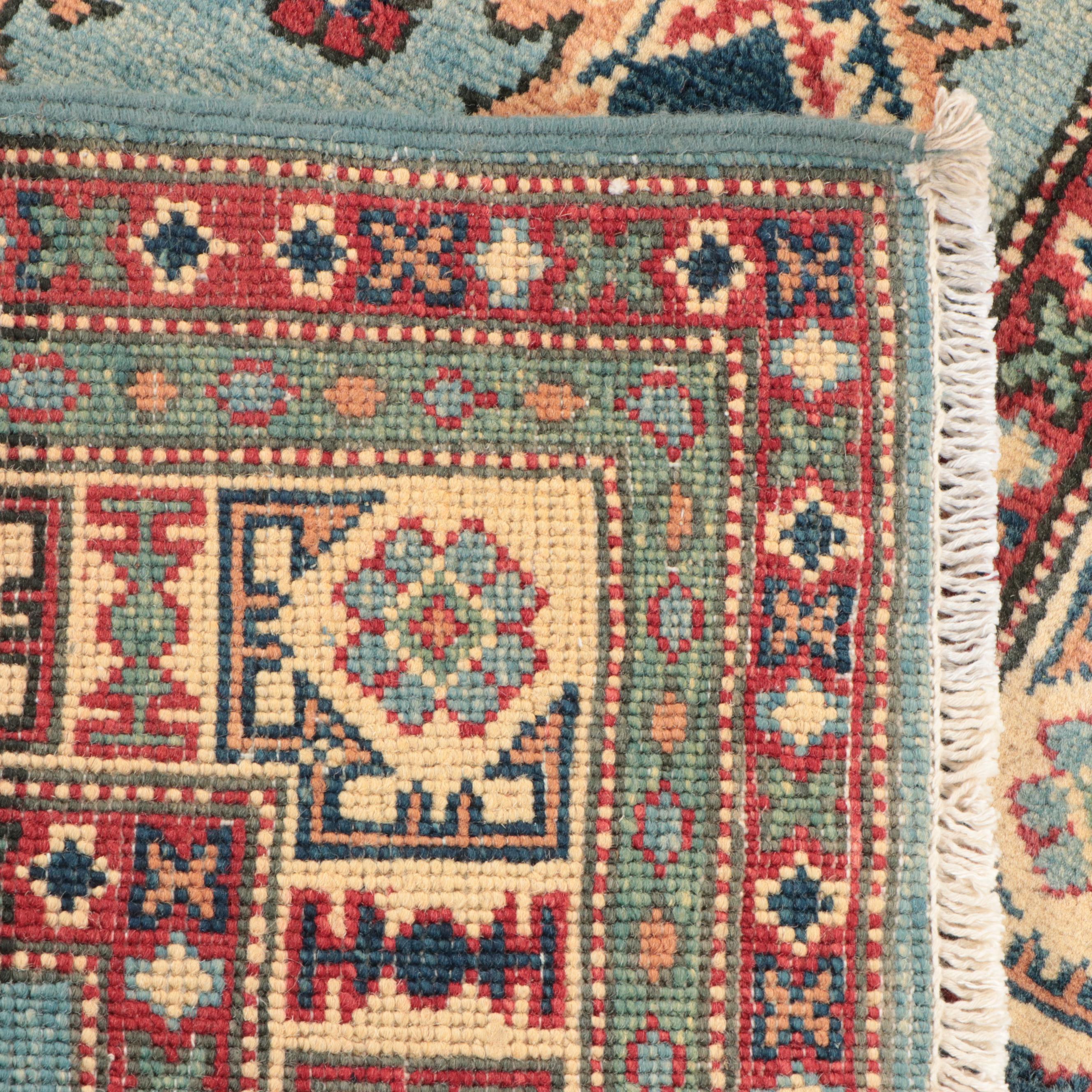 2'6 x 3'9 Hand-Knotted Pakistani Kazak Style Accent Rug