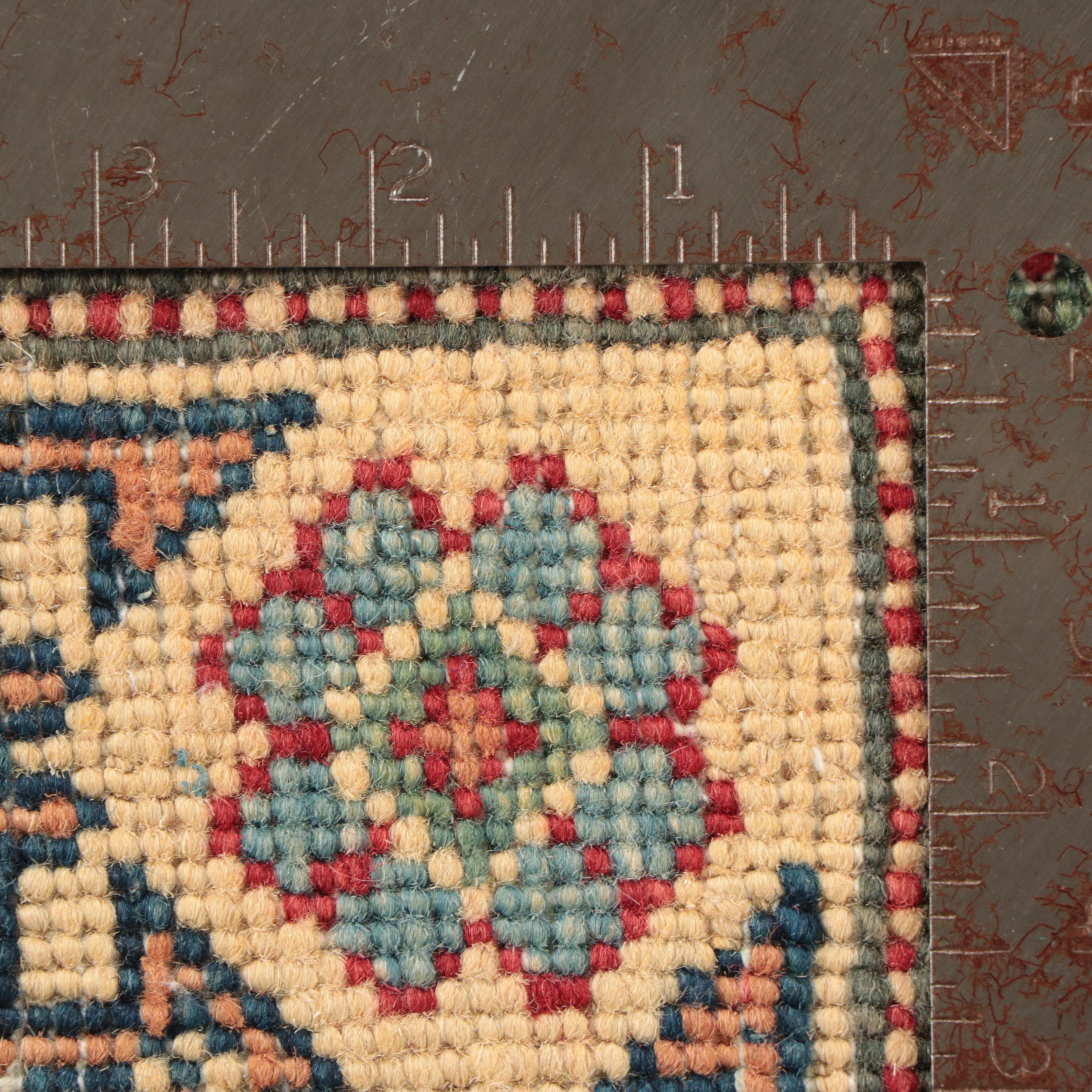 2'6 x 3'9 Hand-Knotted Pakistani Kazak Style Accent Rug