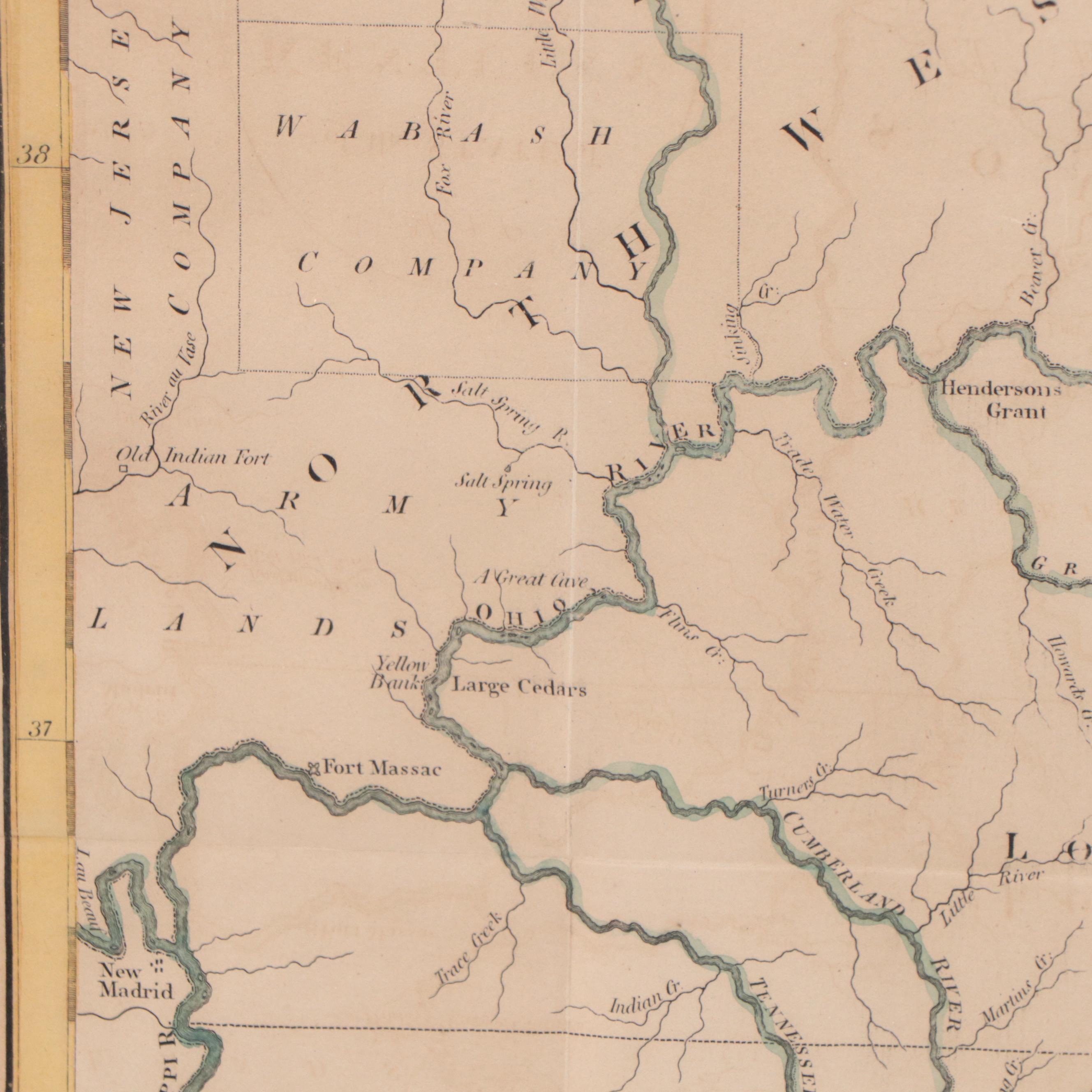 John Russell Map "A Map of the State of Kentucky with Adjoining Territories"
