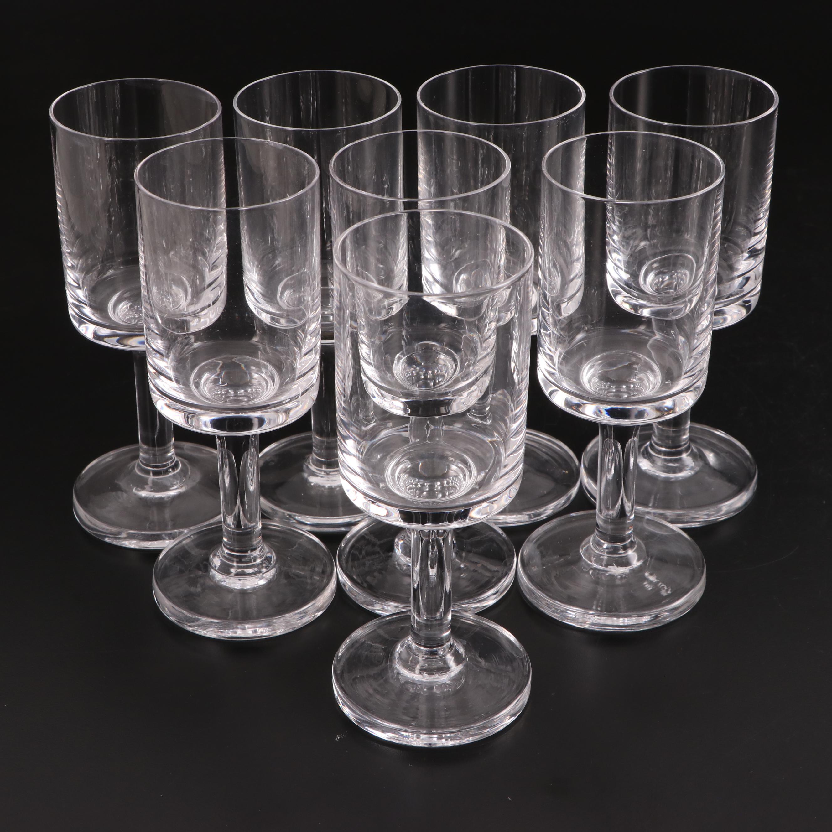 Dansk "Karin" Water Goblets and White Wine Glass Stemware, 1986–2012