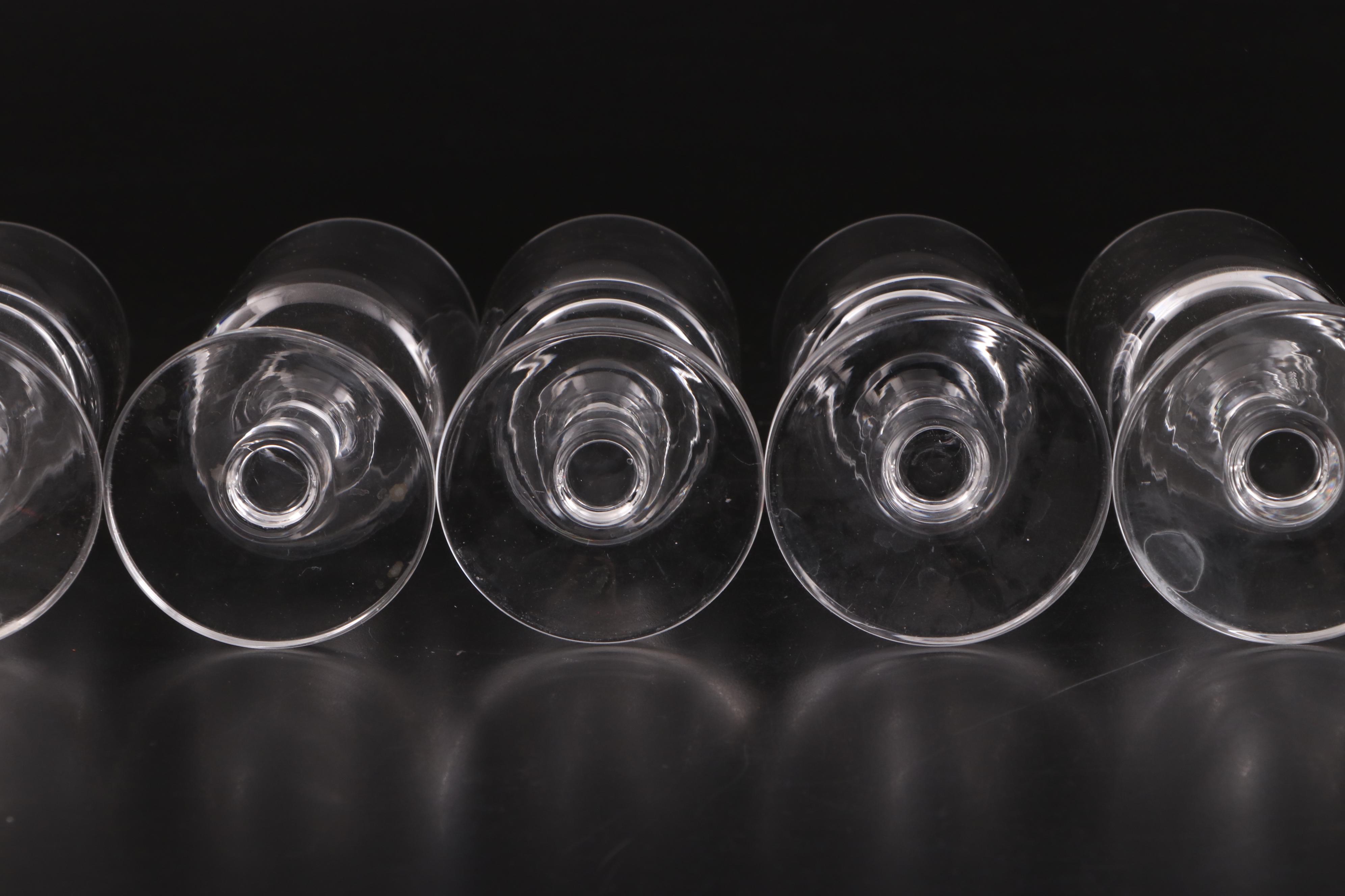 Dansk "Karin" Water Goblets and White Wine Glass Stemware, 1986–2012