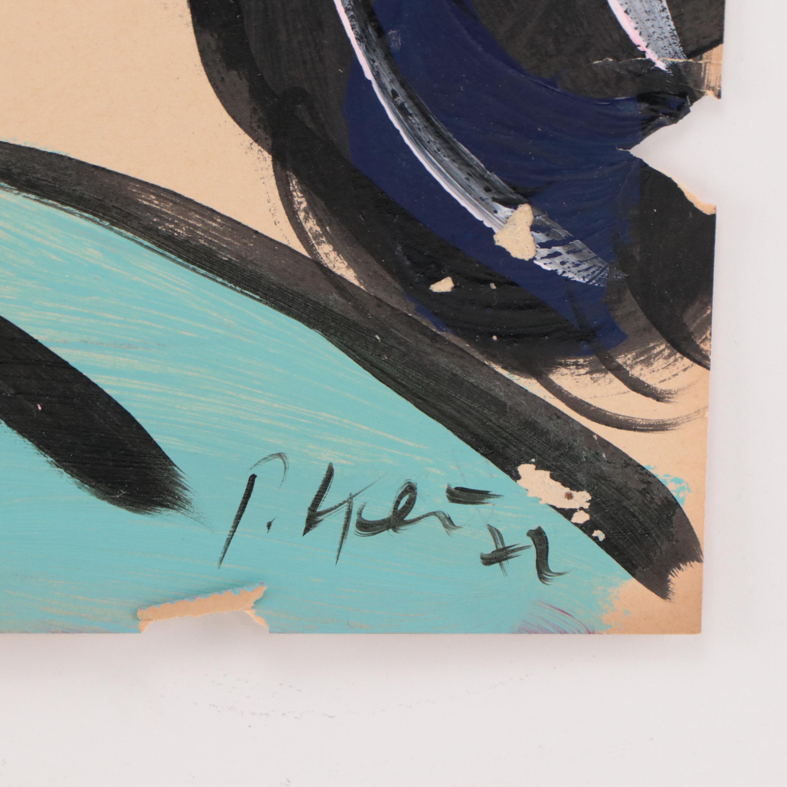 Peter Keil Abstract Portrait Acrylic Painting