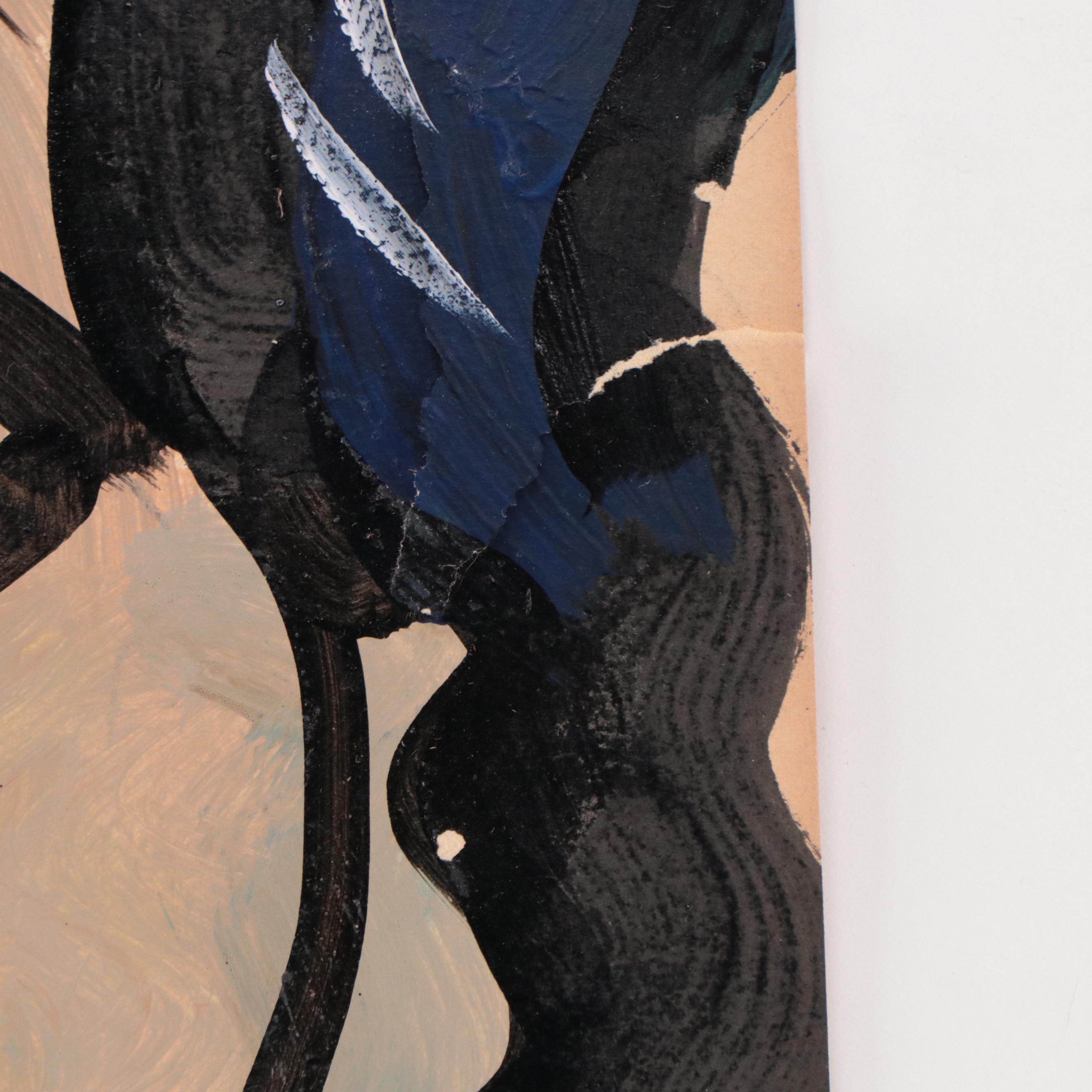 Peter Keil Abstract Portrait Acrylic Painting