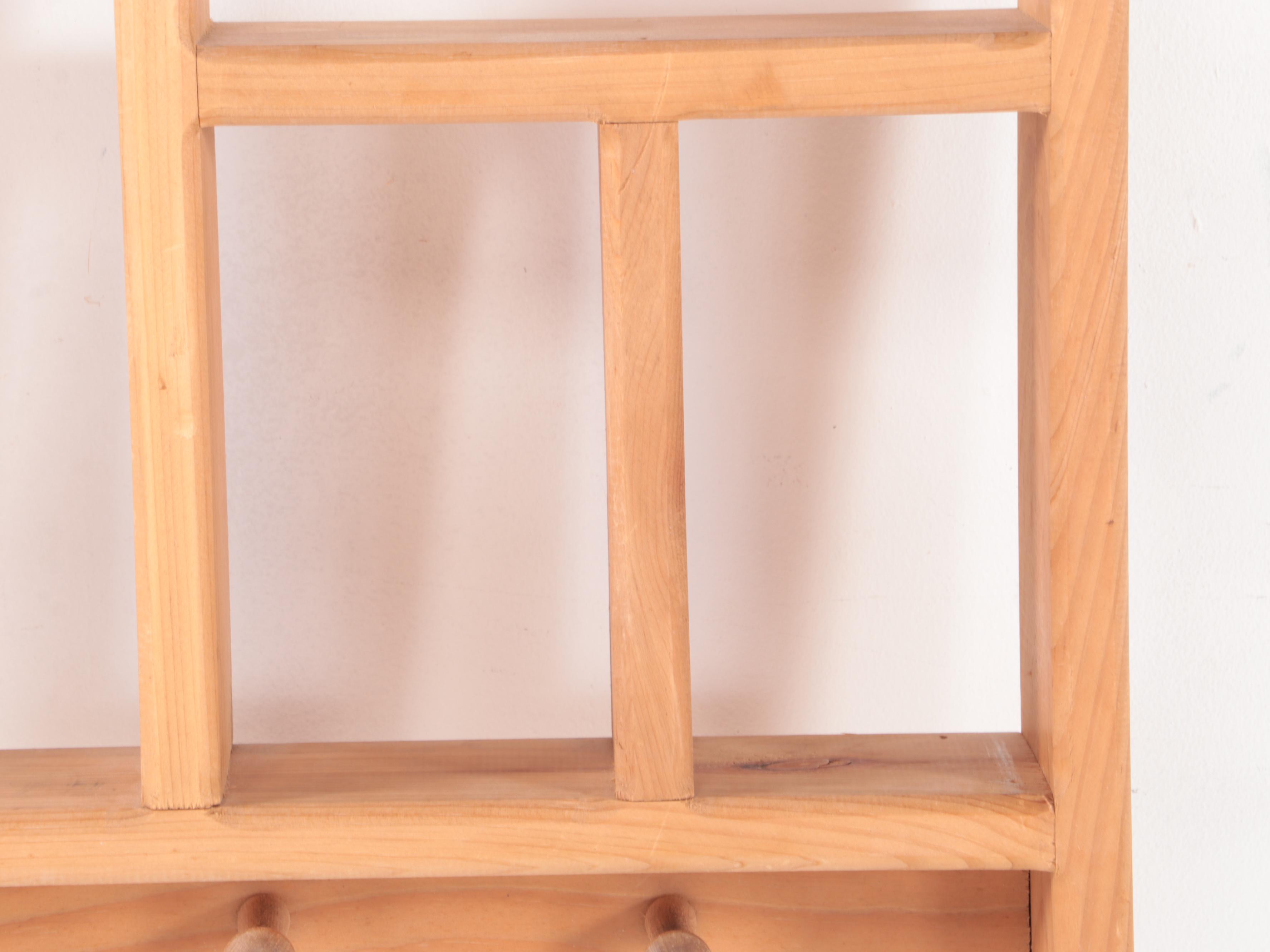 Pine Heart Cut Out Wall Shelves