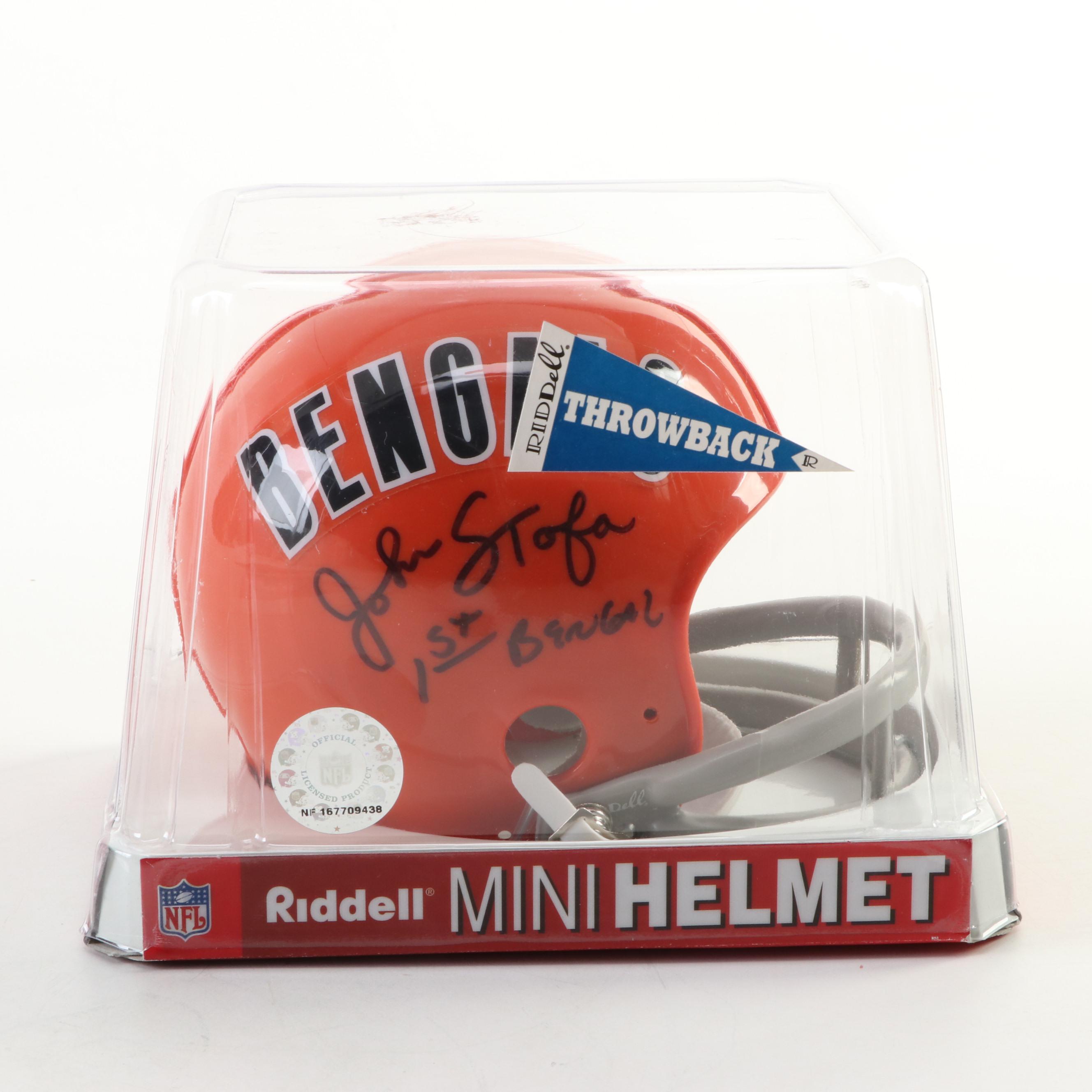 John Stofa Signed Mini Helmet, Paul Hornung, Rudi Johnson Signed Giclée Prints