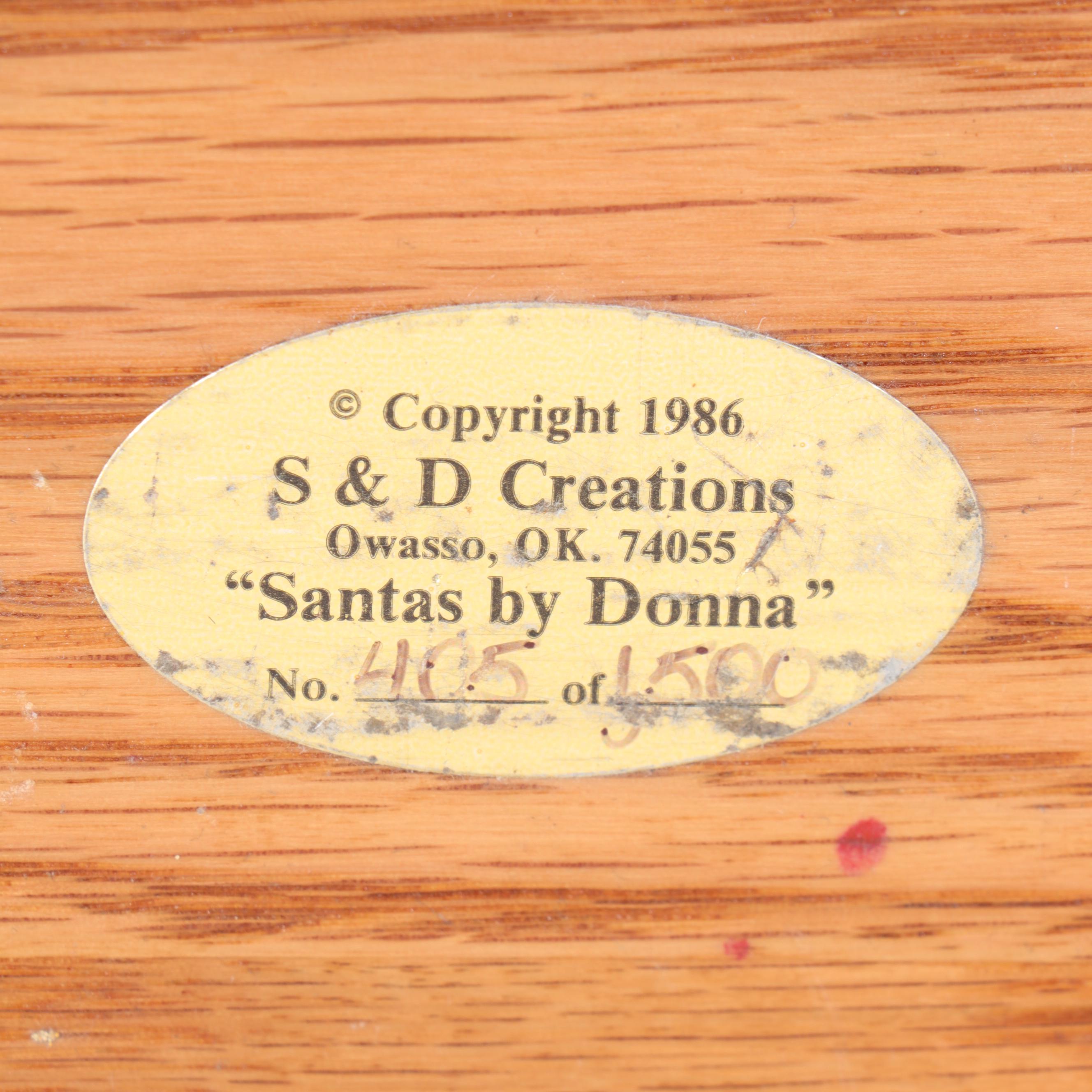 S&D Creations "Nature" Limited Edition Santa by Donna, 1992