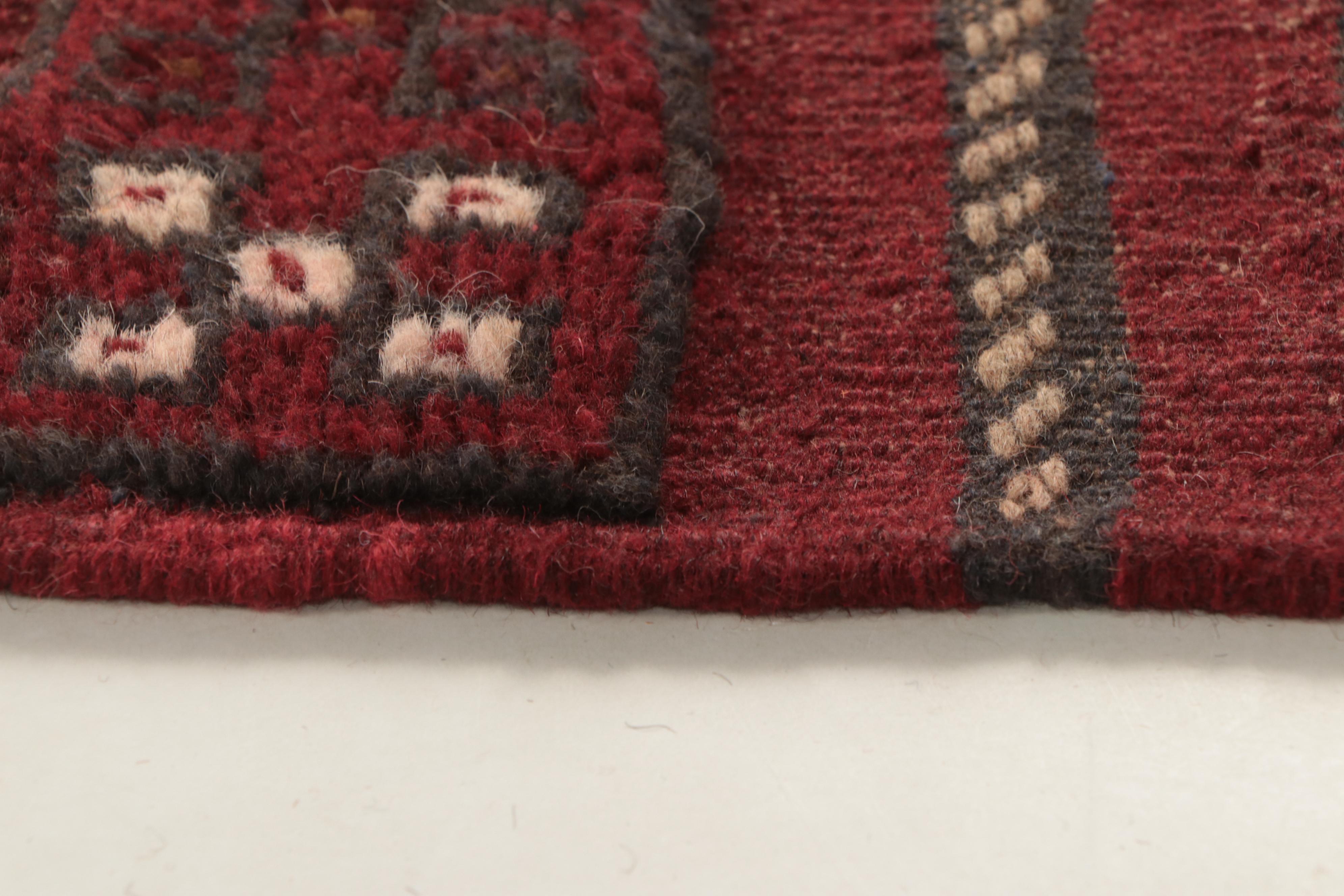 1'11 x 8'2 Hand-Knotted Afghan Baluch Carpet Runner
