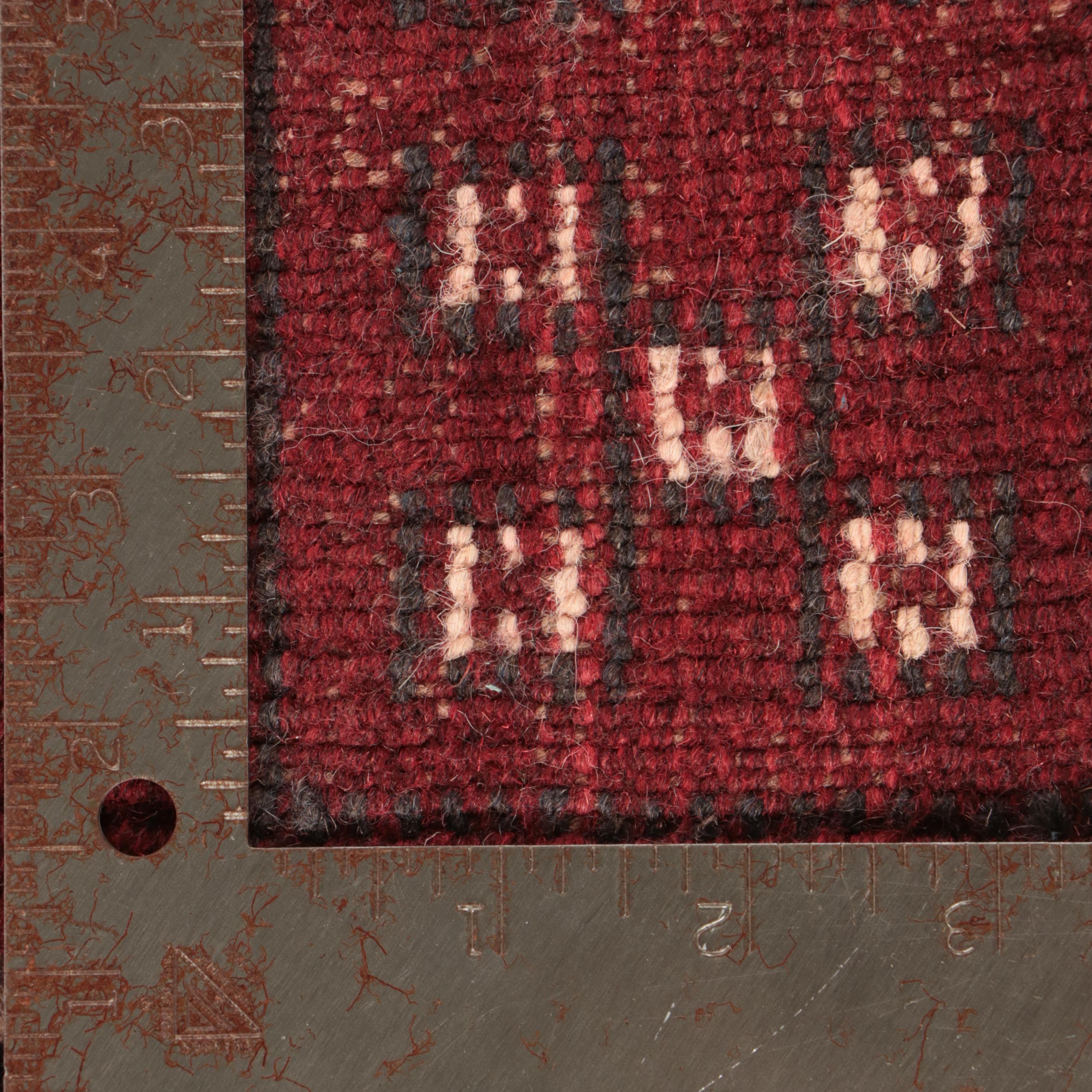 1'11 x 8'2 Hand-Knotted Afghan Baluch Carpet Runner