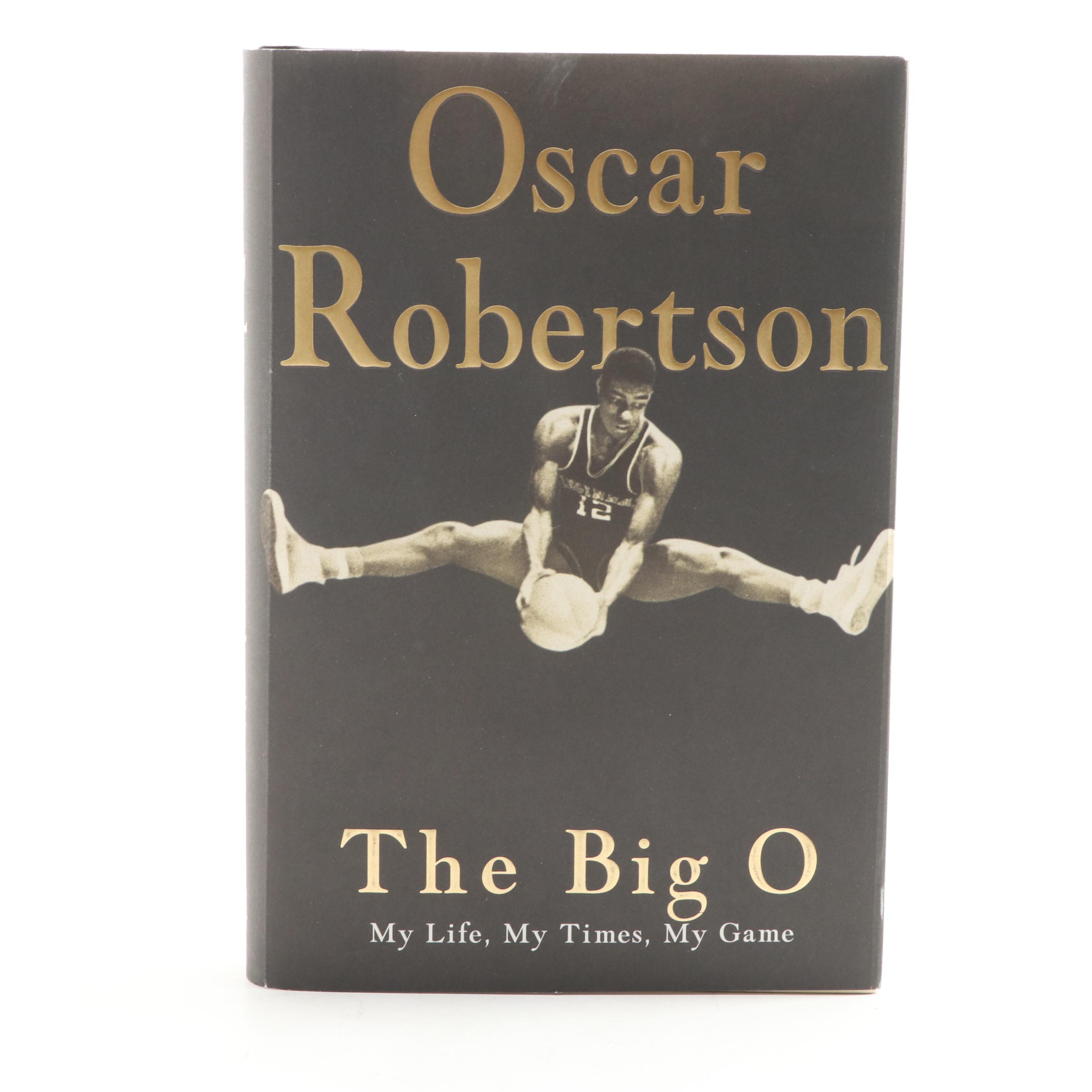 University Of Cincinnati Bearcats Oscar Robertson Signed Basketball, Book