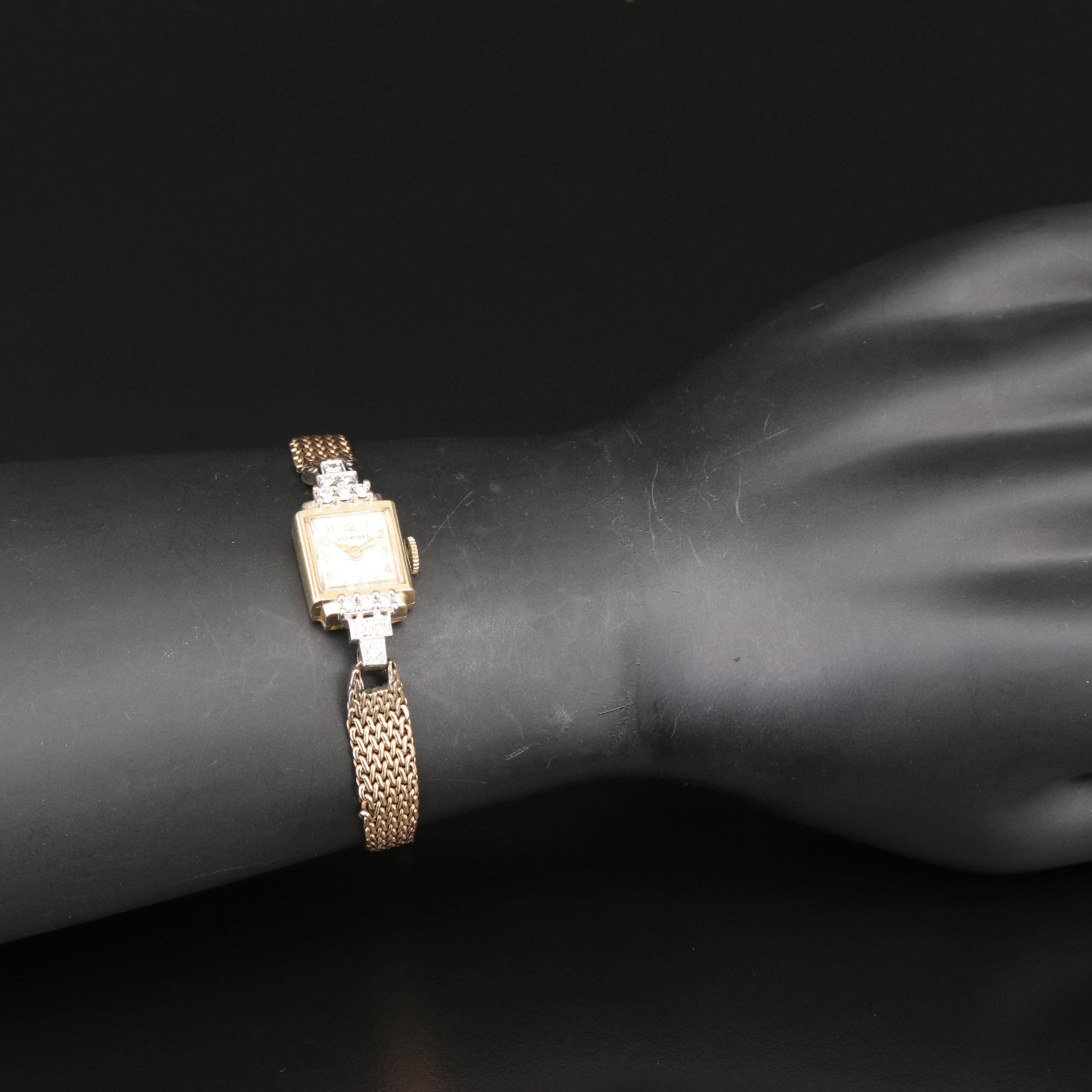 14K Swiss Sydmores Diamond Watch