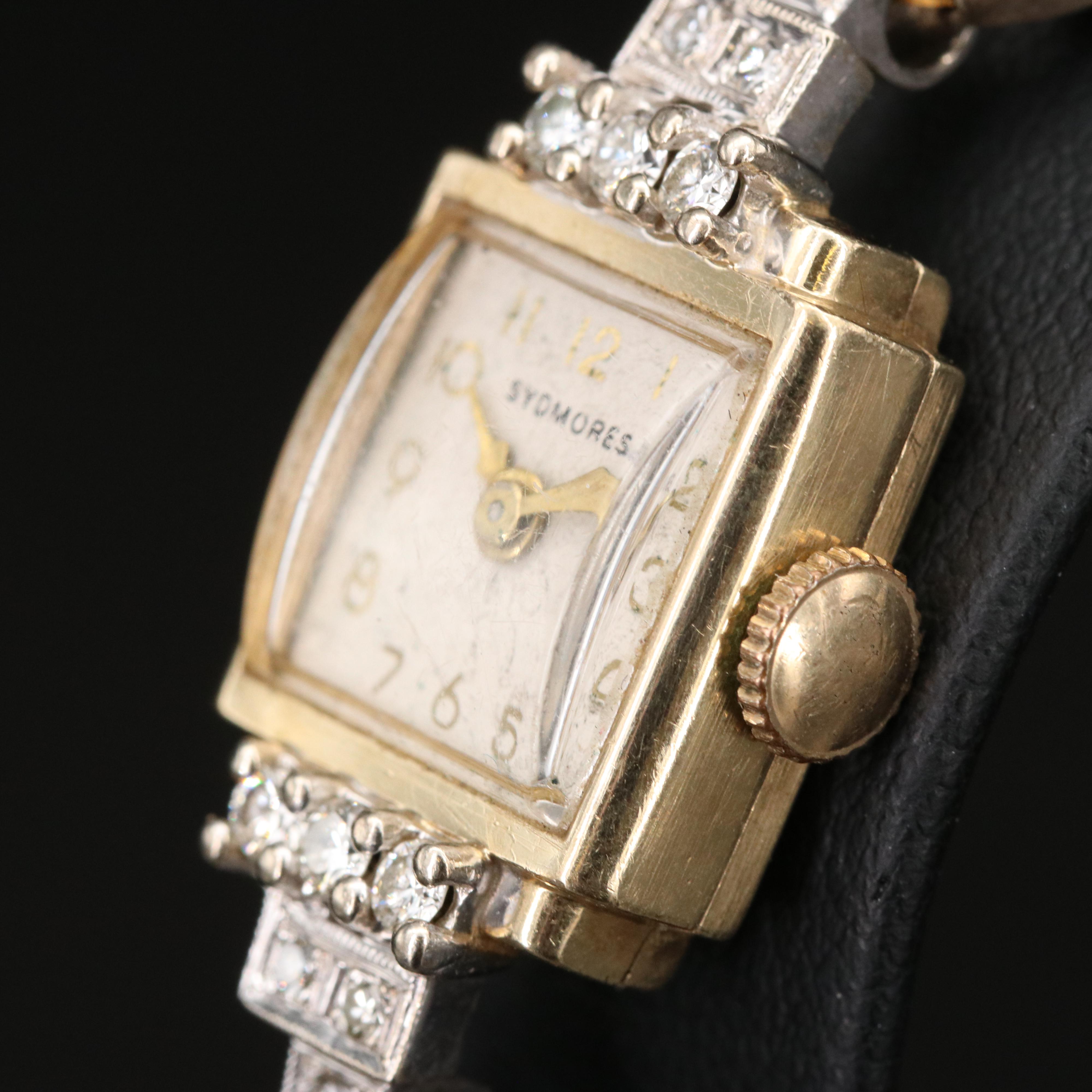 14K Swiss Sydmores Diamond Watch