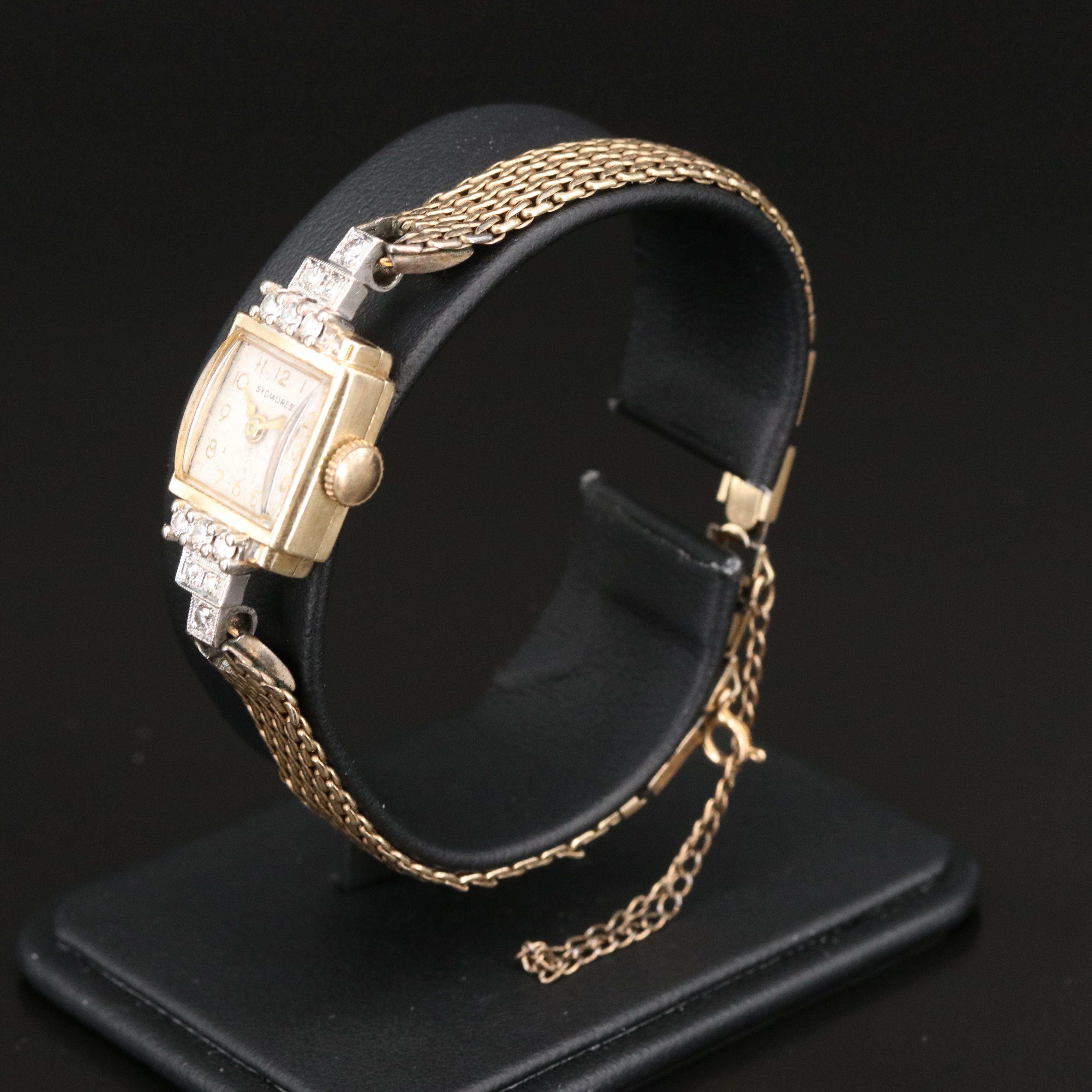 14K Swiss Sydmores Diamond Watch