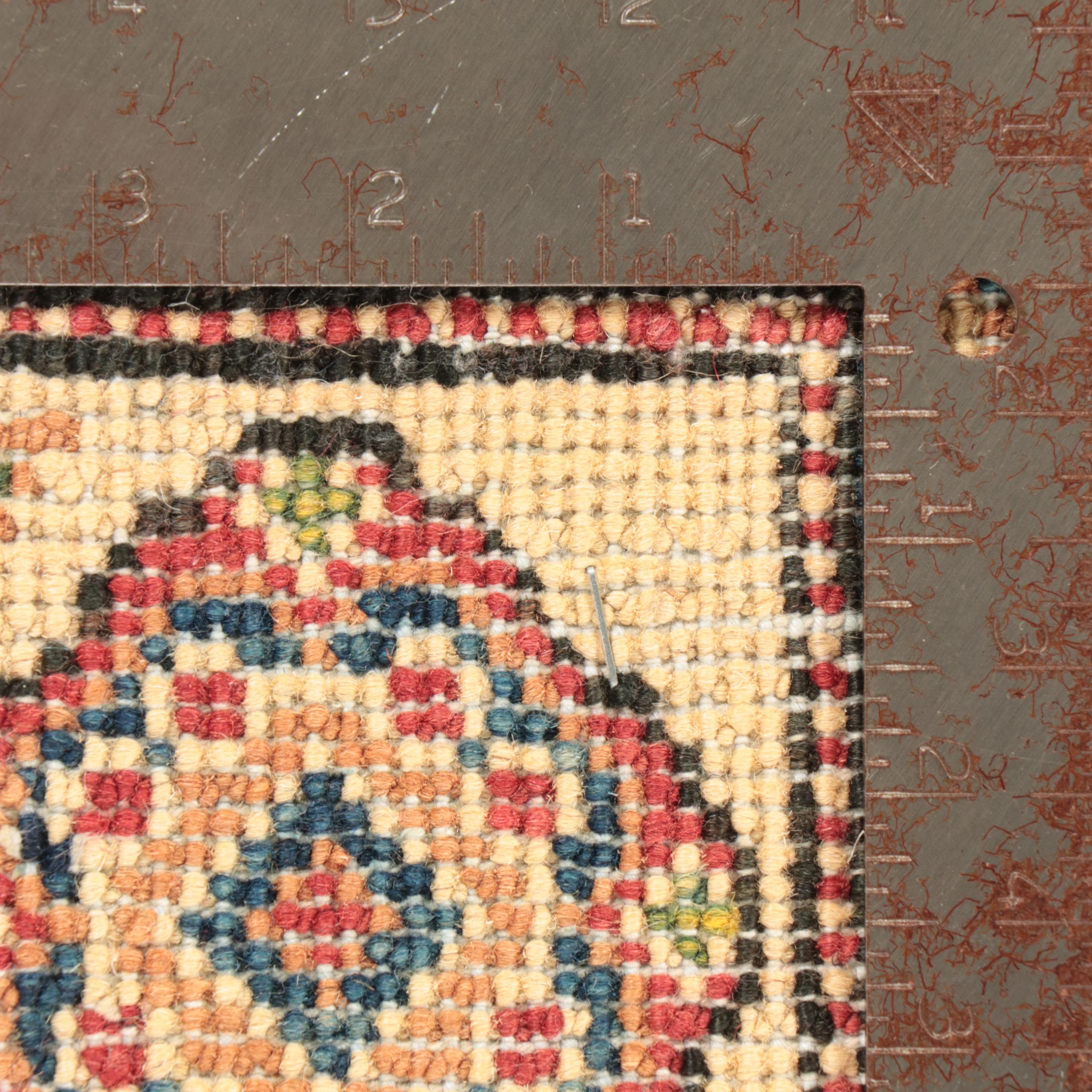 2'7 x 3'11 Hand-Knotted Afghan Kazak Style Accent Rug