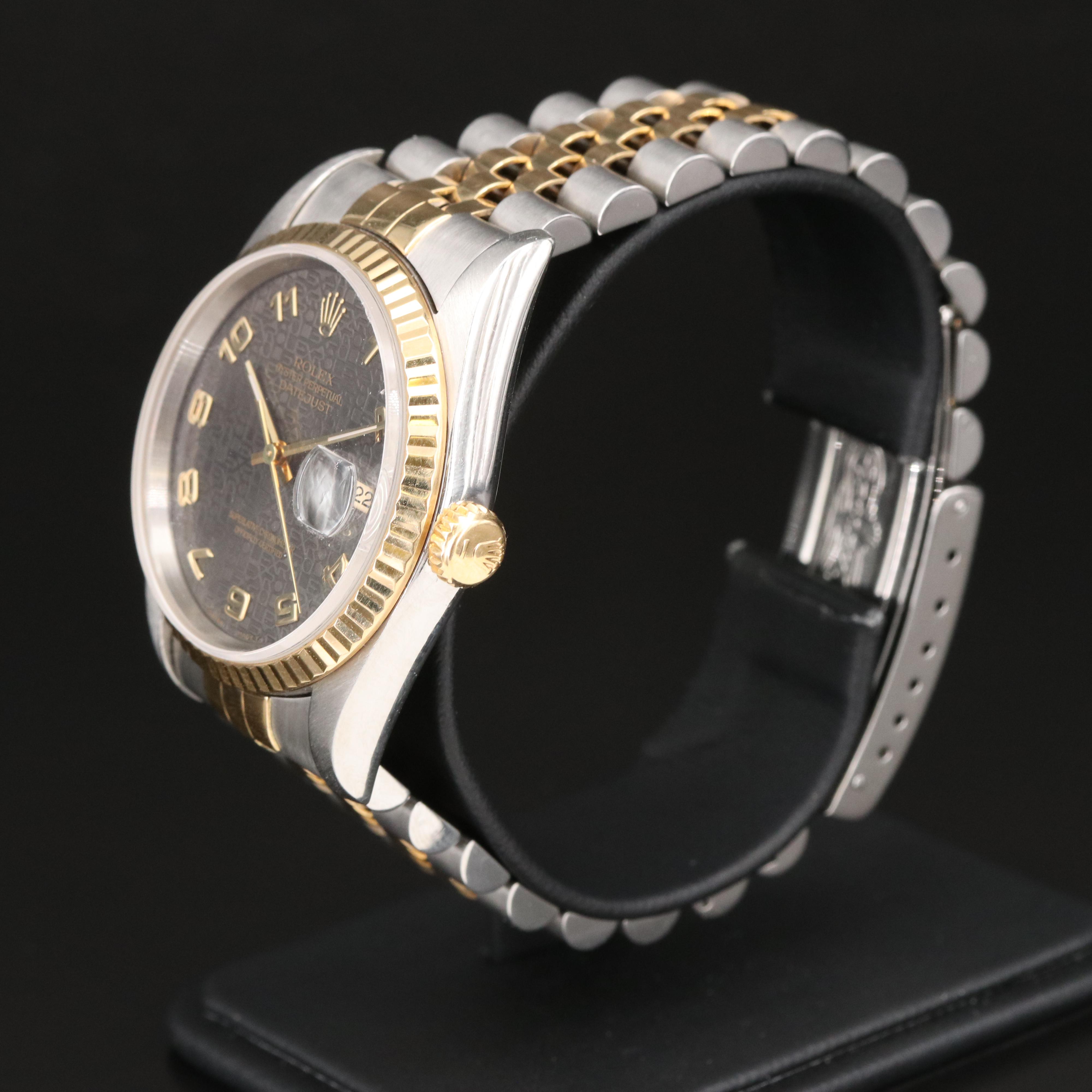 1995 18K and Stainless Steel Rolex Oyster Perpetual Datejust Watch