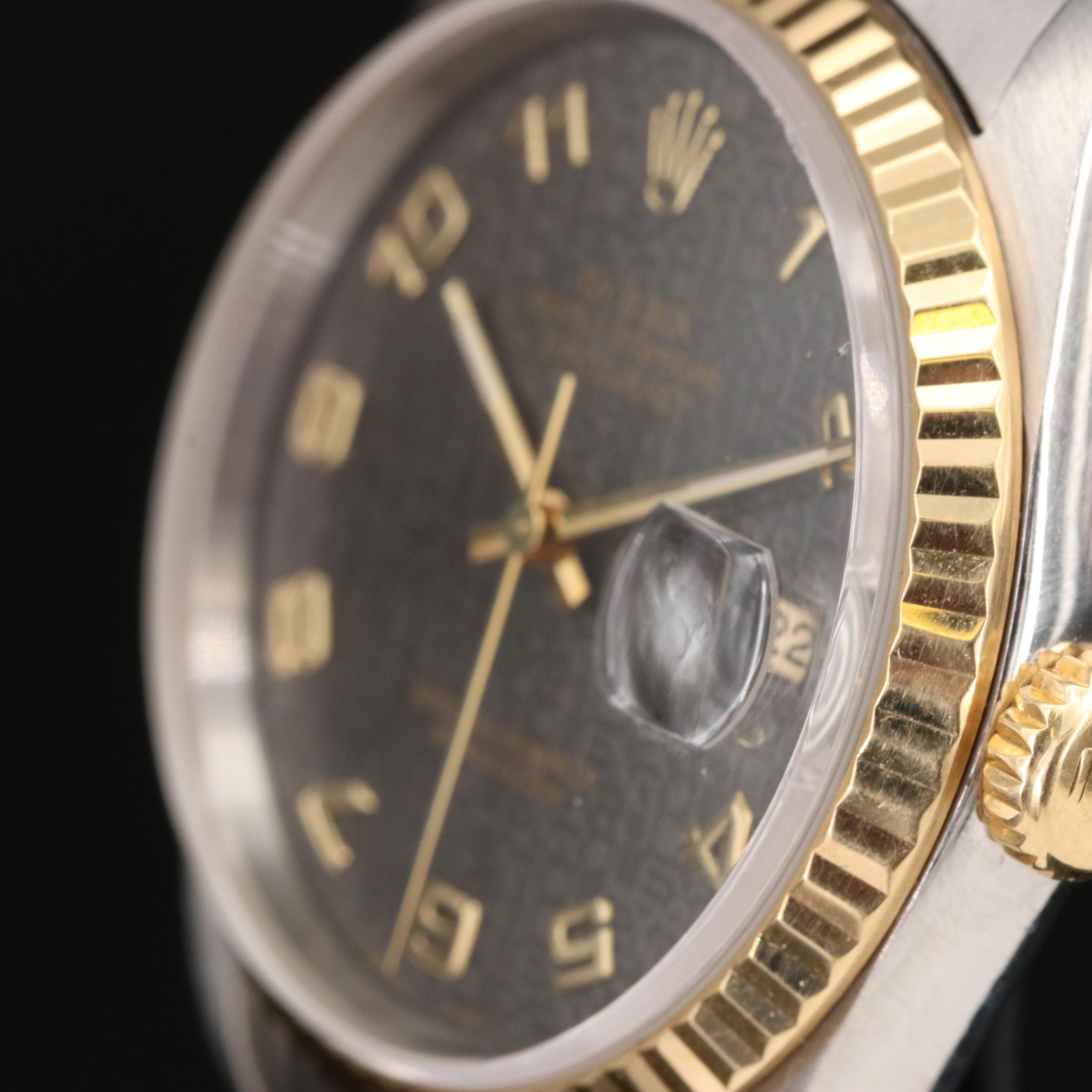 1995 18K and Stainless Steel Rolex Oyster Perpetual Datejust Watch