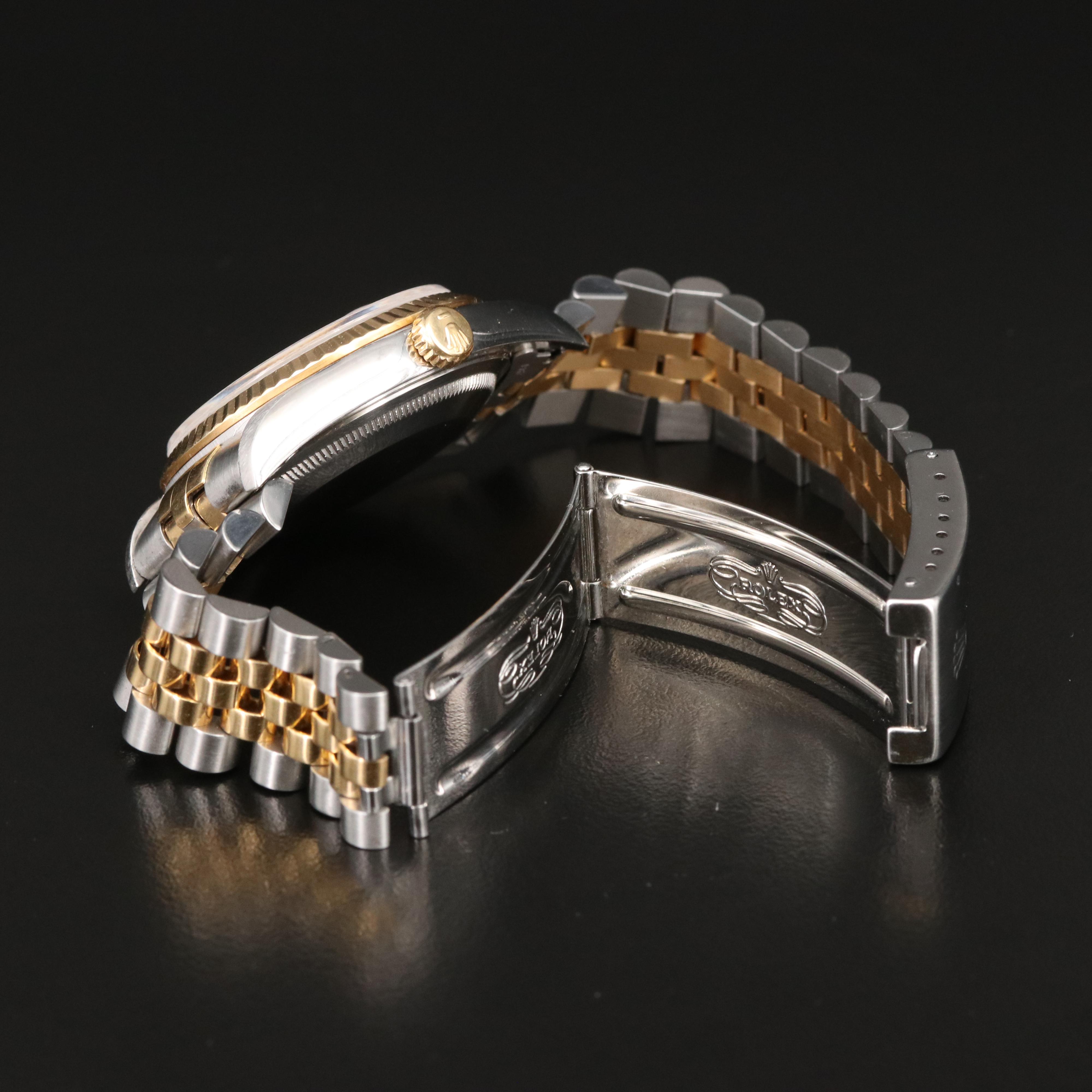 1995 18K and Stainless Steel Rolex Oyster Perpetual Datejust Watch