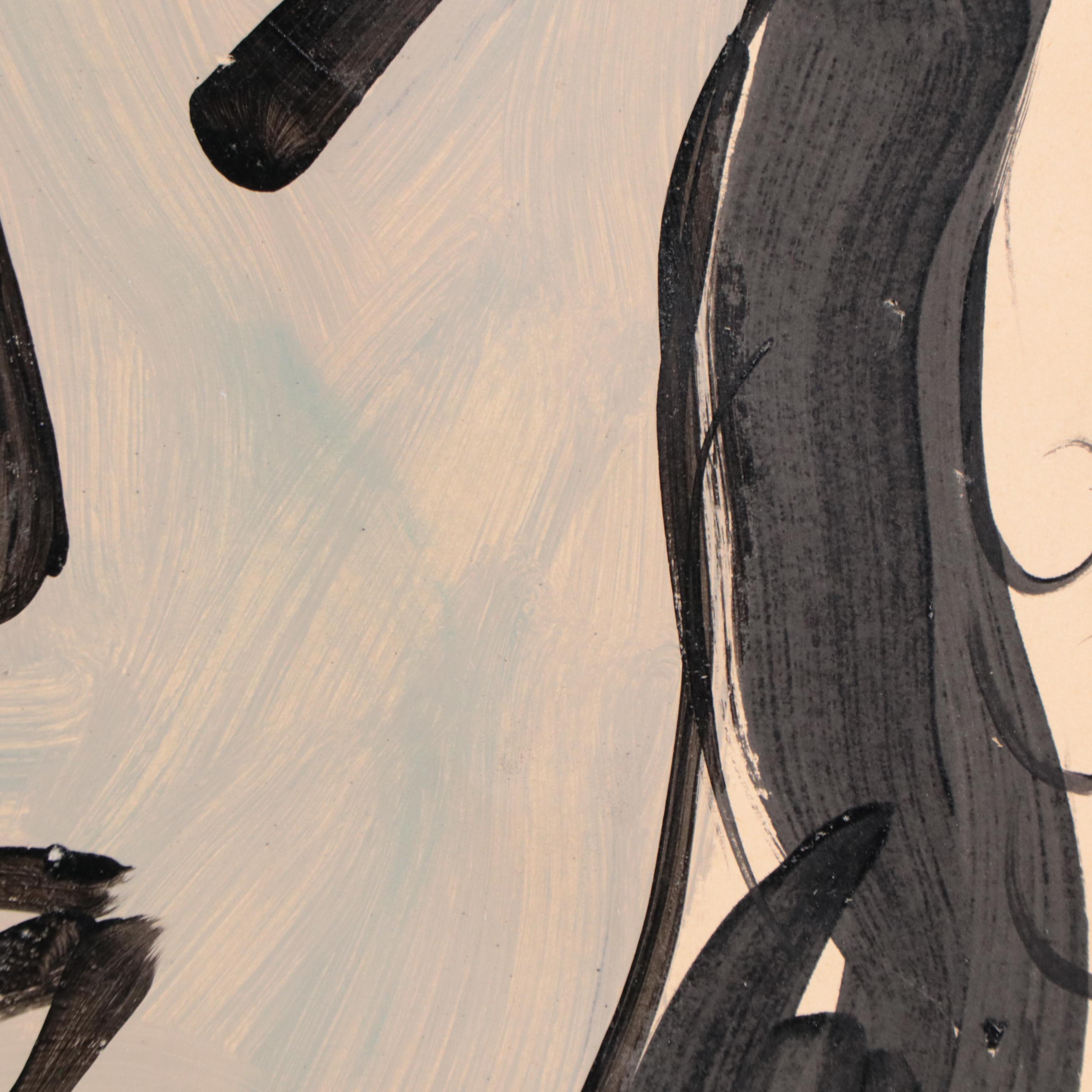 Peter Keil Abstract Portrait Acrylic Painting