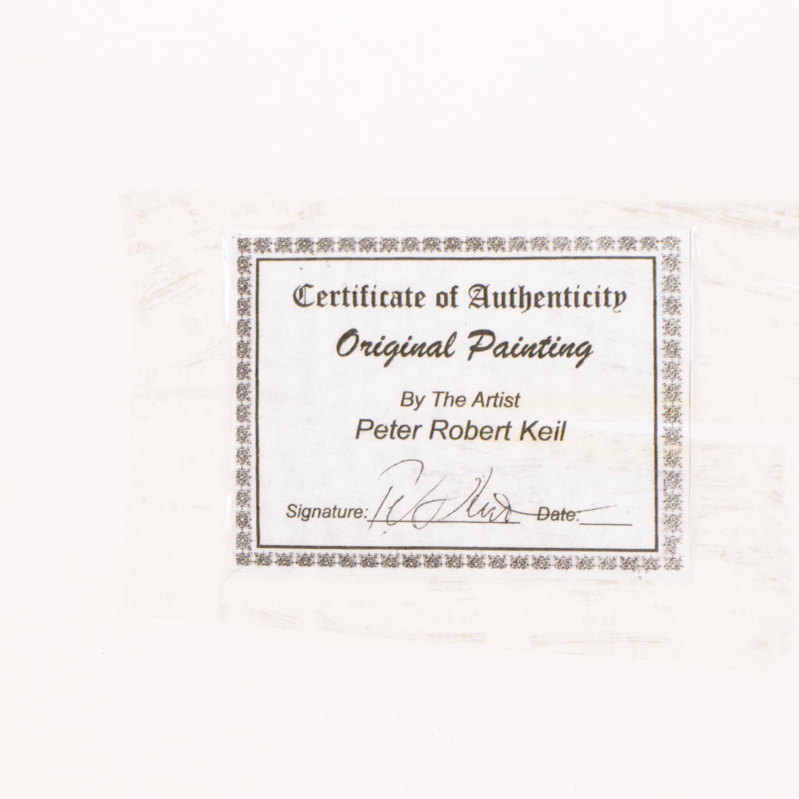 Peter Keil Abstract Portrait Acrylic Painting