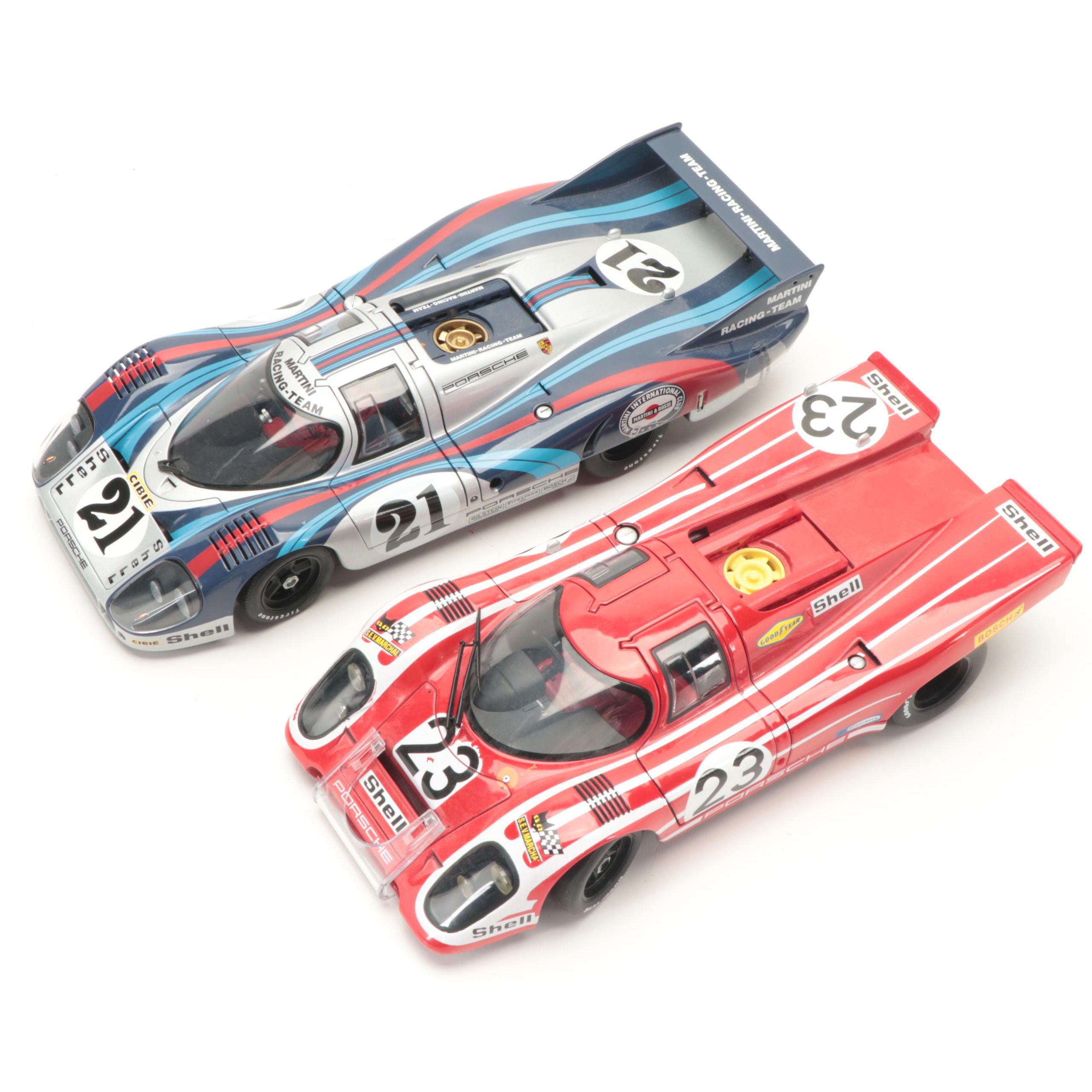 Autoart Porsche 917K Salzberg & 917L Martini Livery 1:18 Diecast Prototypes